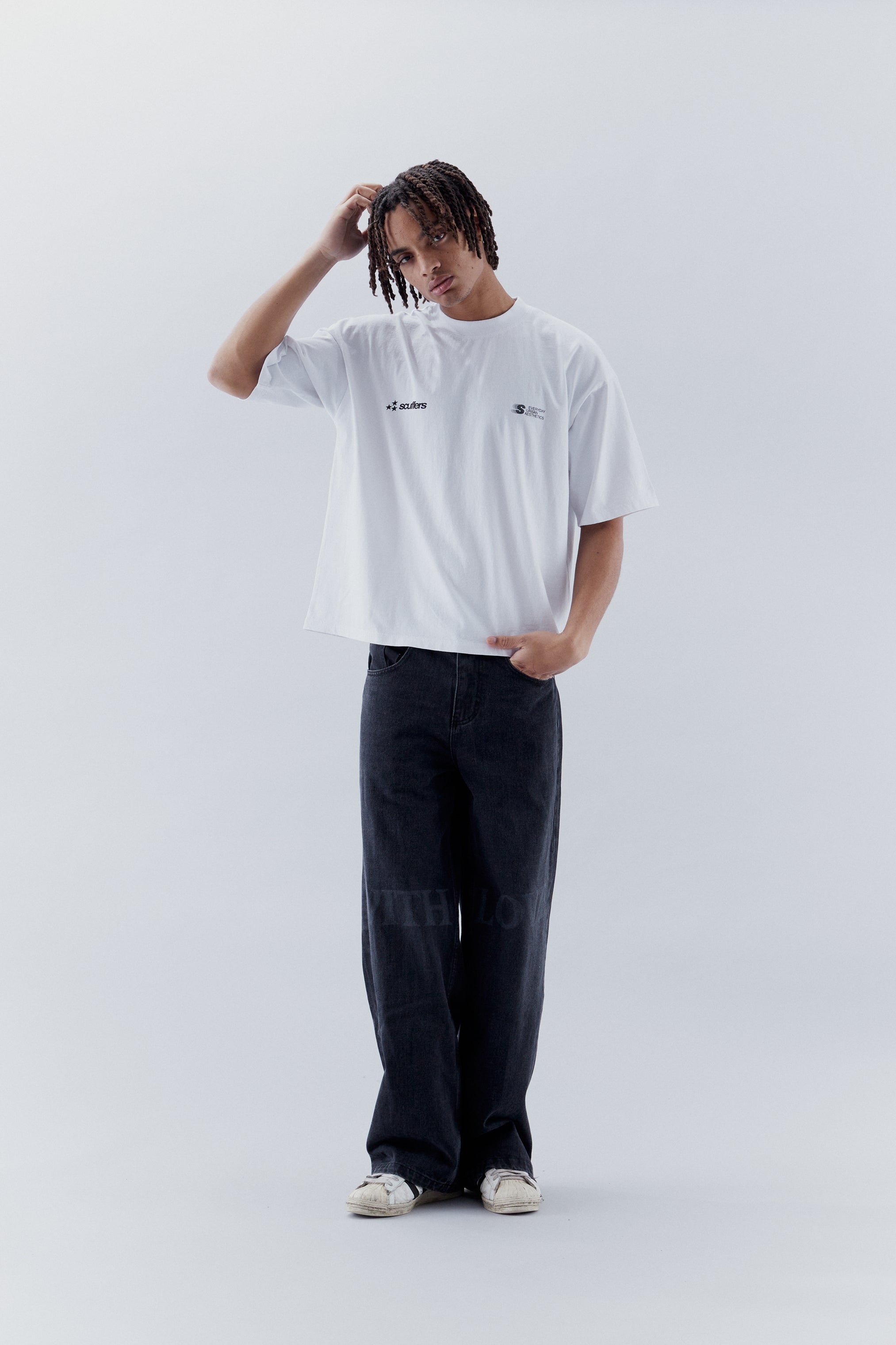 Fuzzy White T-Shirt