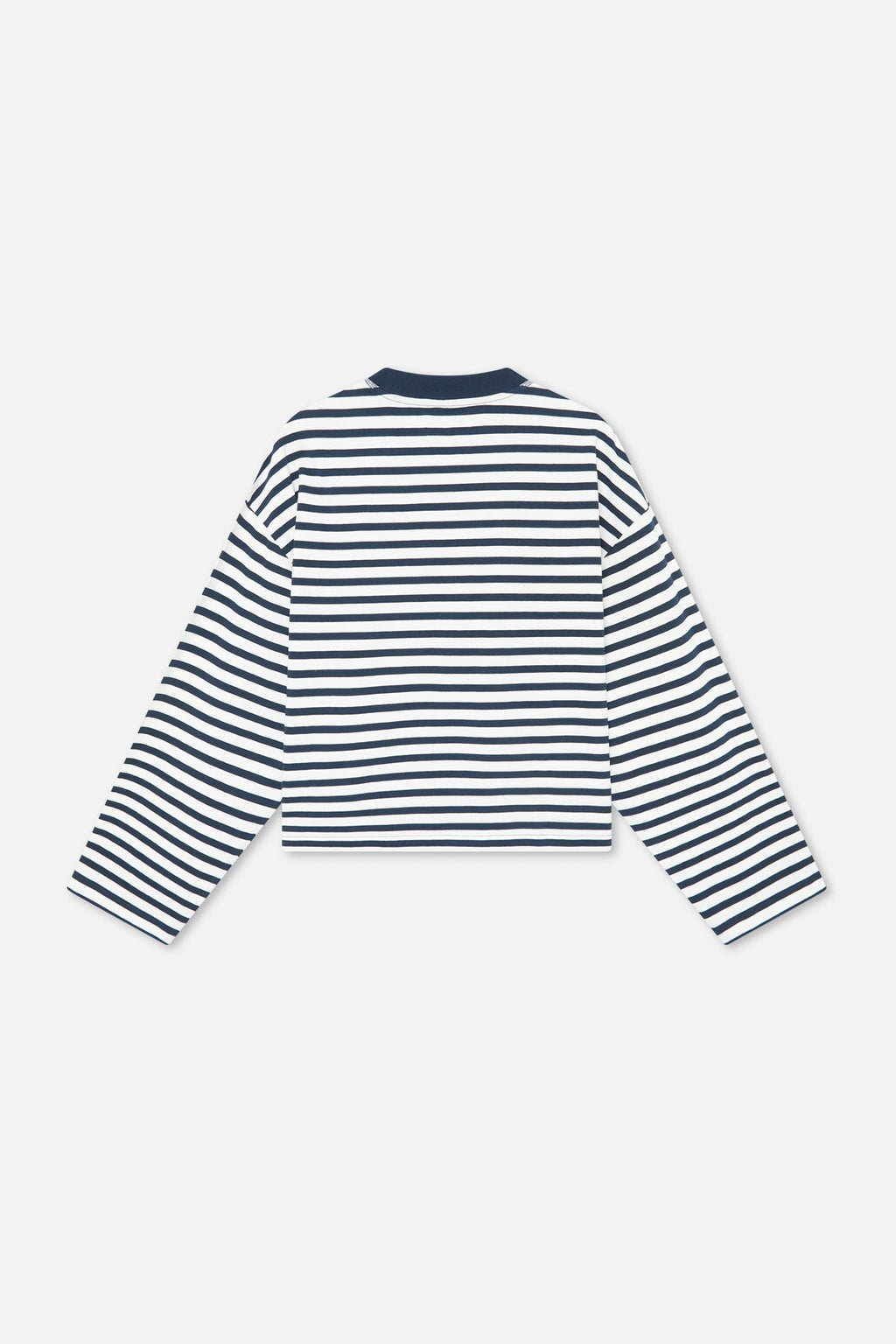 Emblem Striped Navy Longsleeve