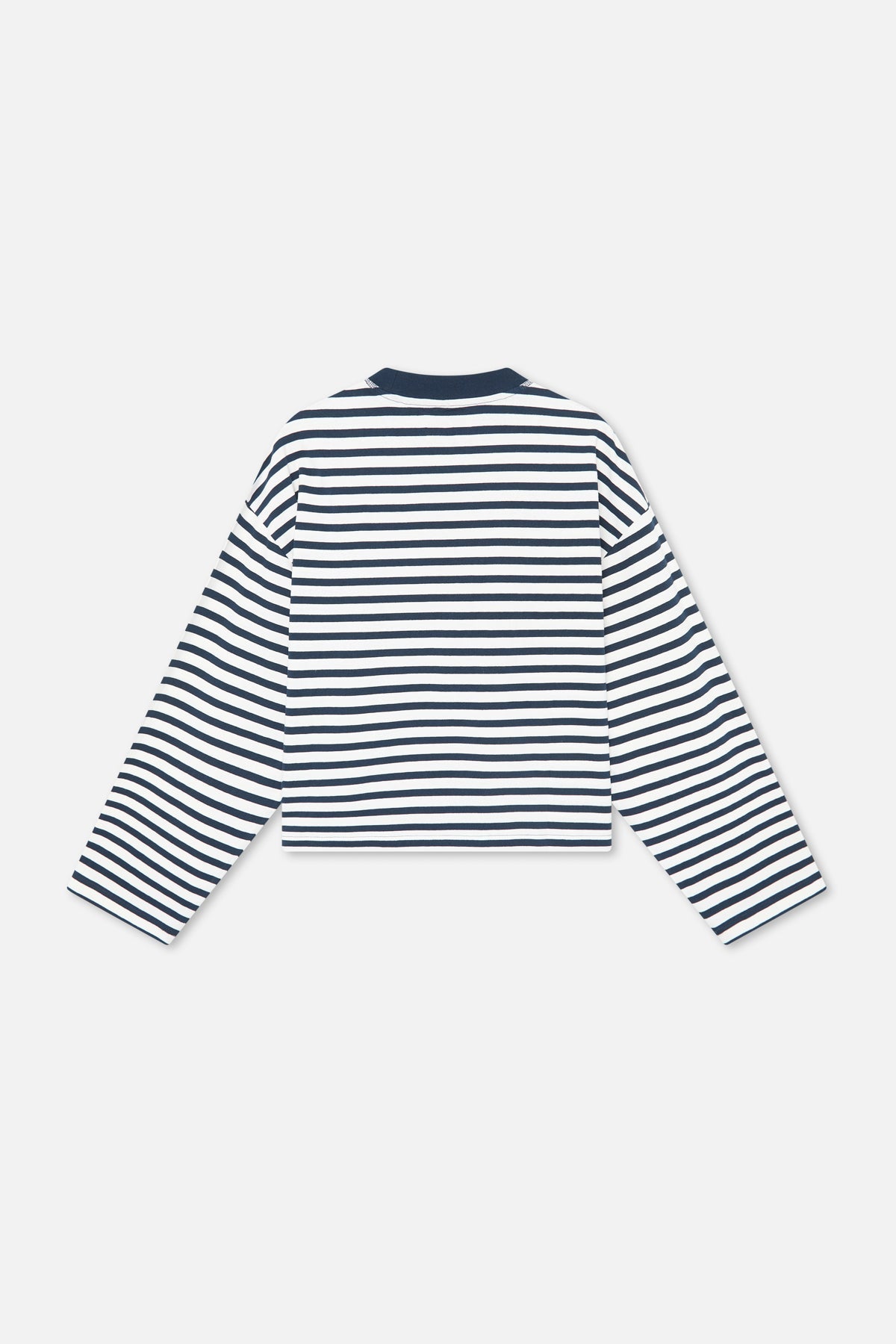 Emblem Striped Navy Longsleeve