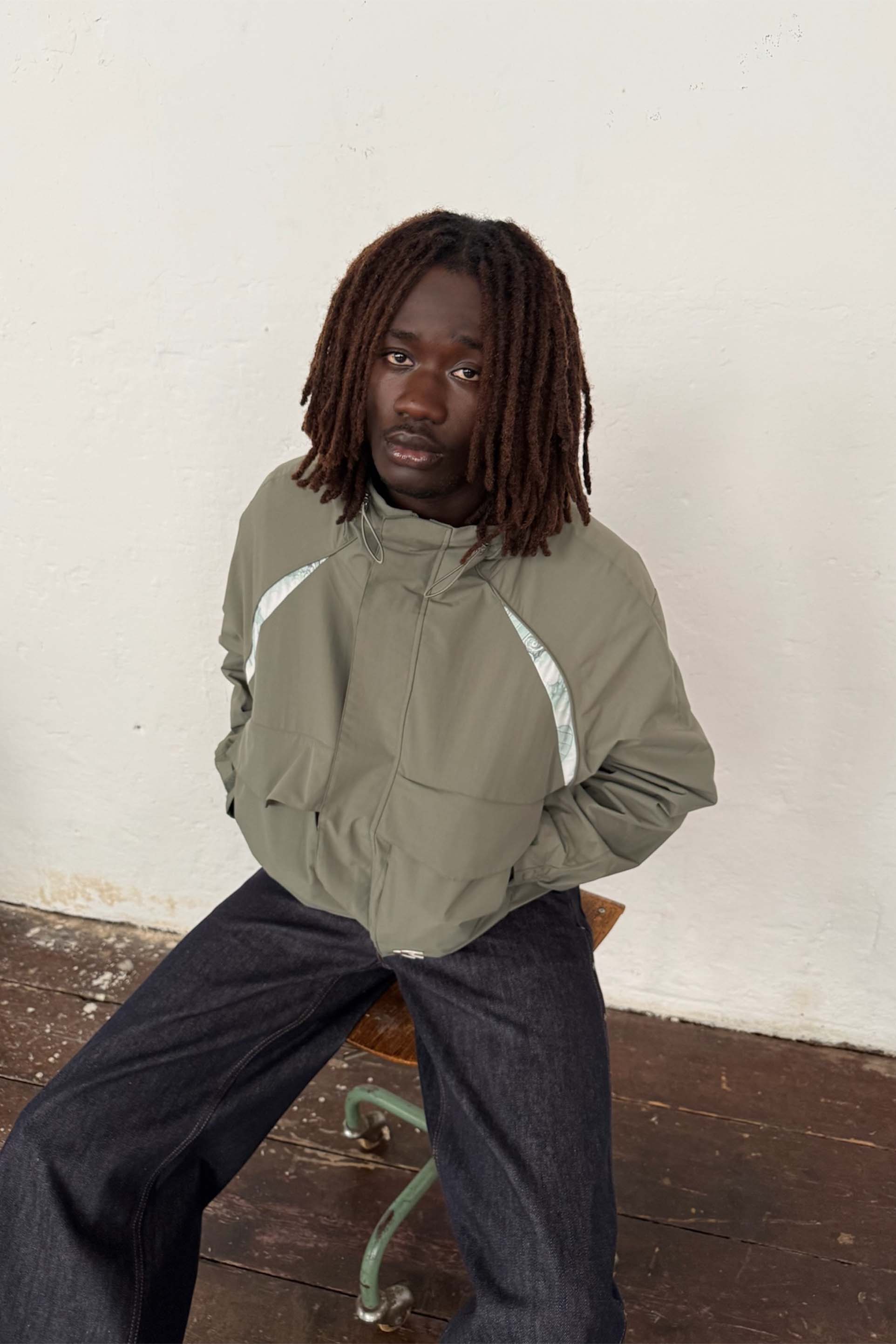 New Essential Green Windbreaker