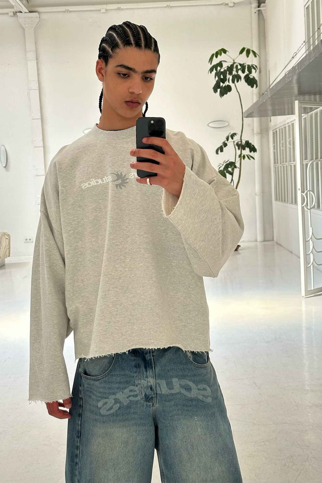 Not Ibiza Again Melange Sweatshirt