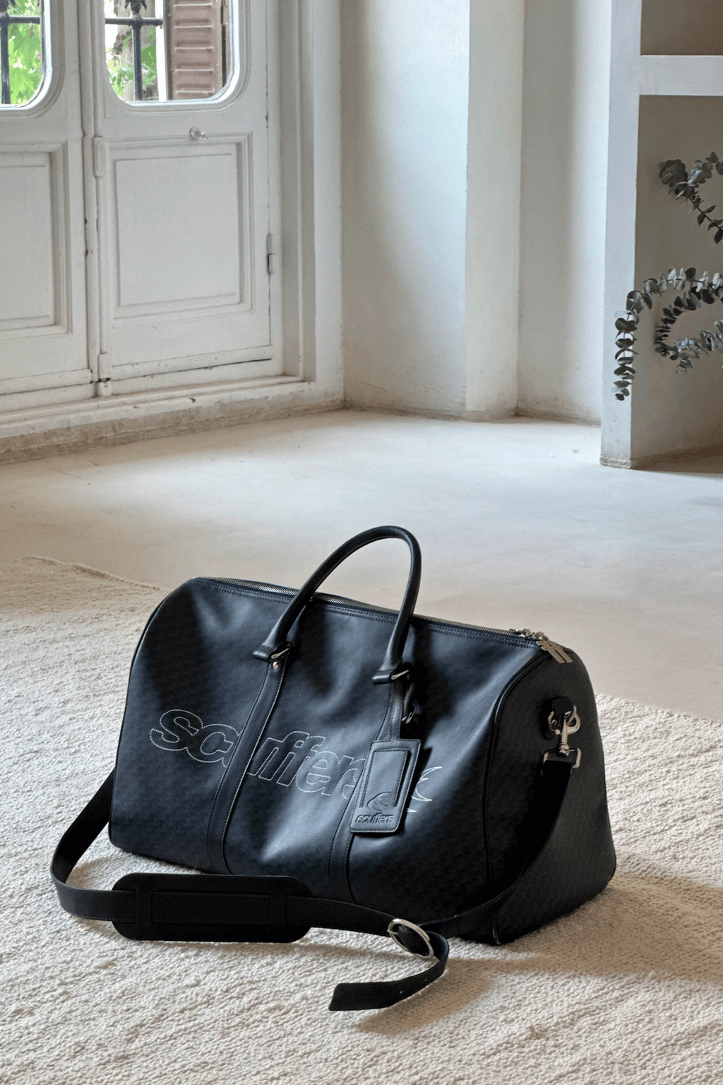 Monogram Navy Duffle Bag
