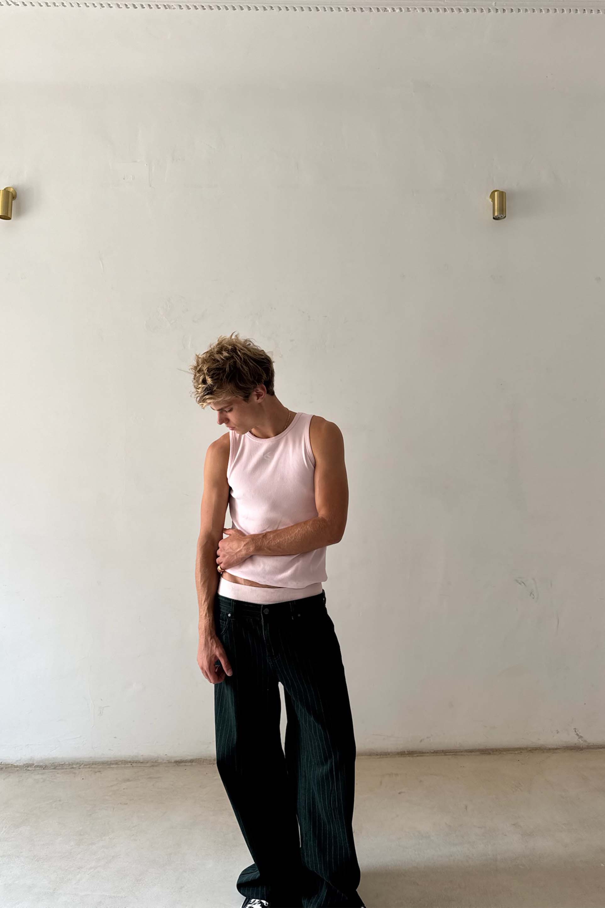 Pinstripe Carrie Green Pants