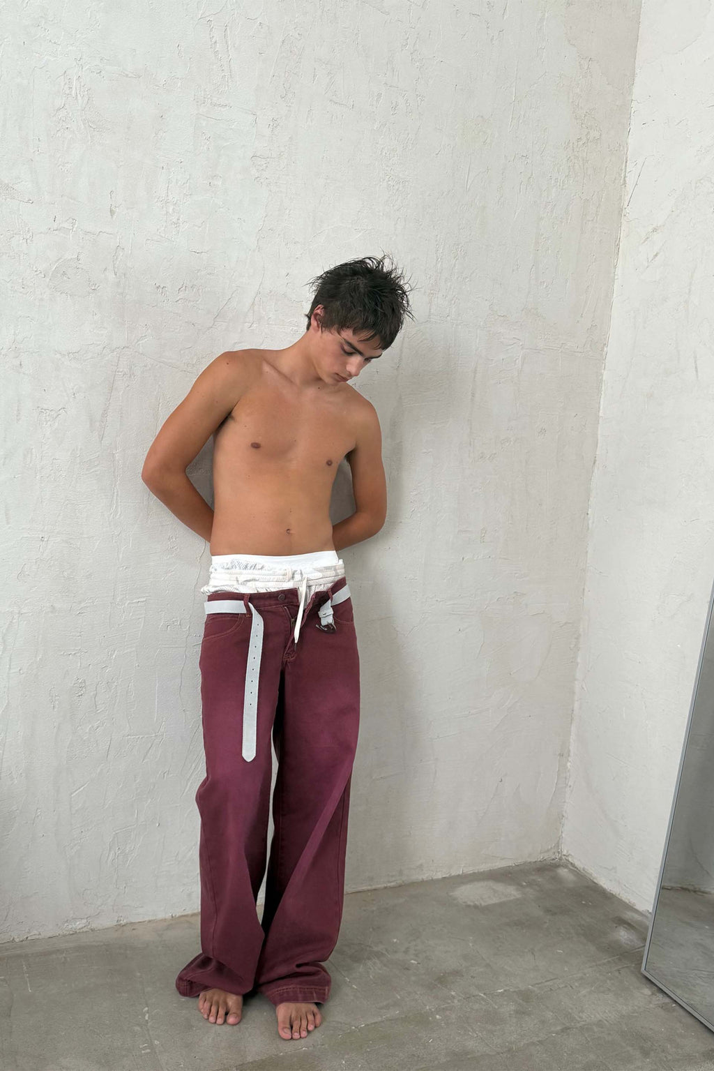 Carrie Burgundy Pants