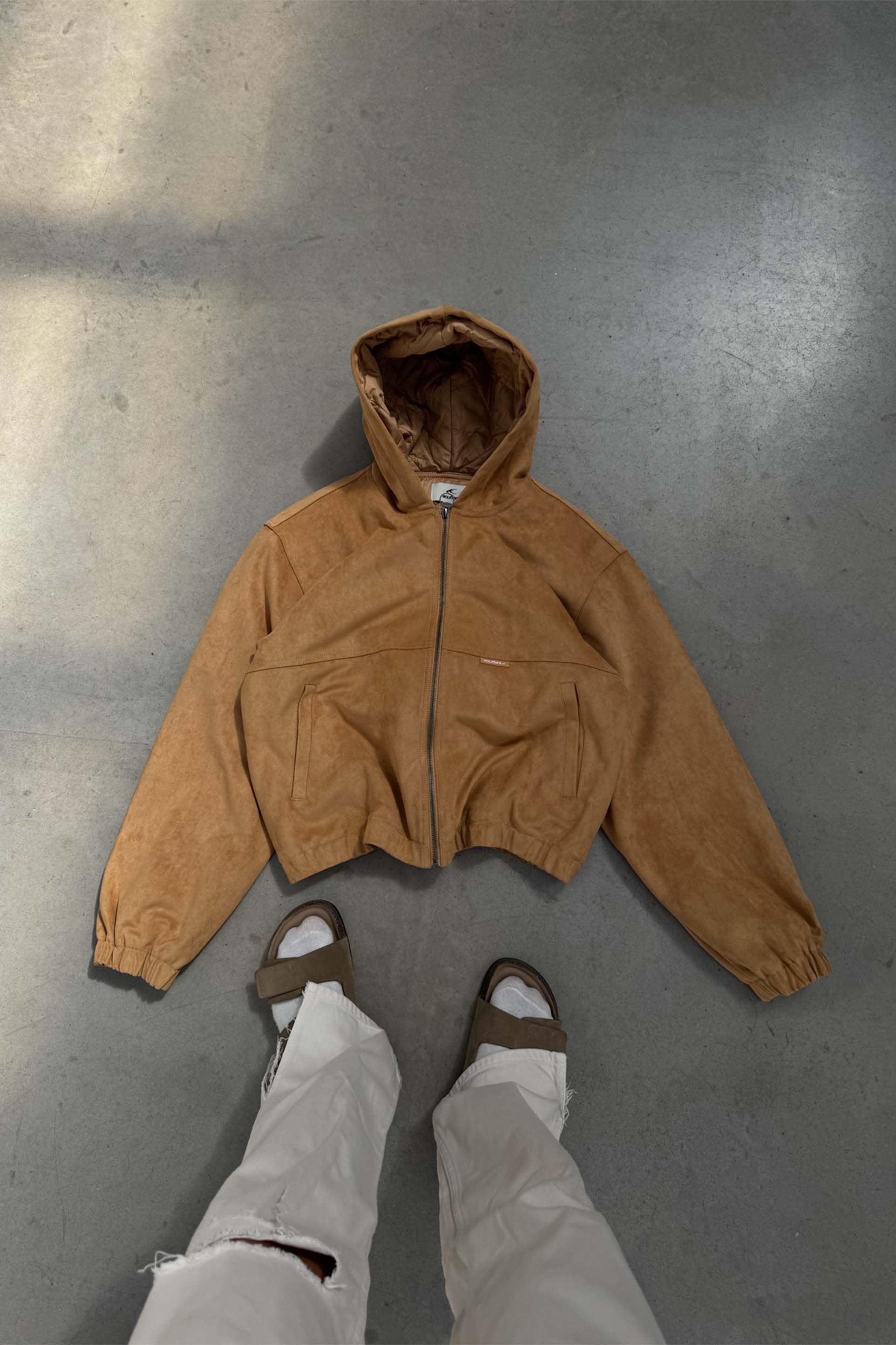 Suede Camel Work Jacket