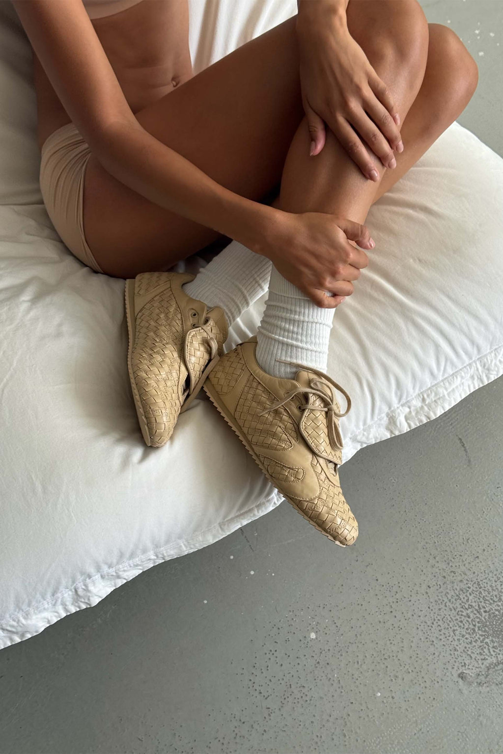 Iconic Braided Beige Sneaker
