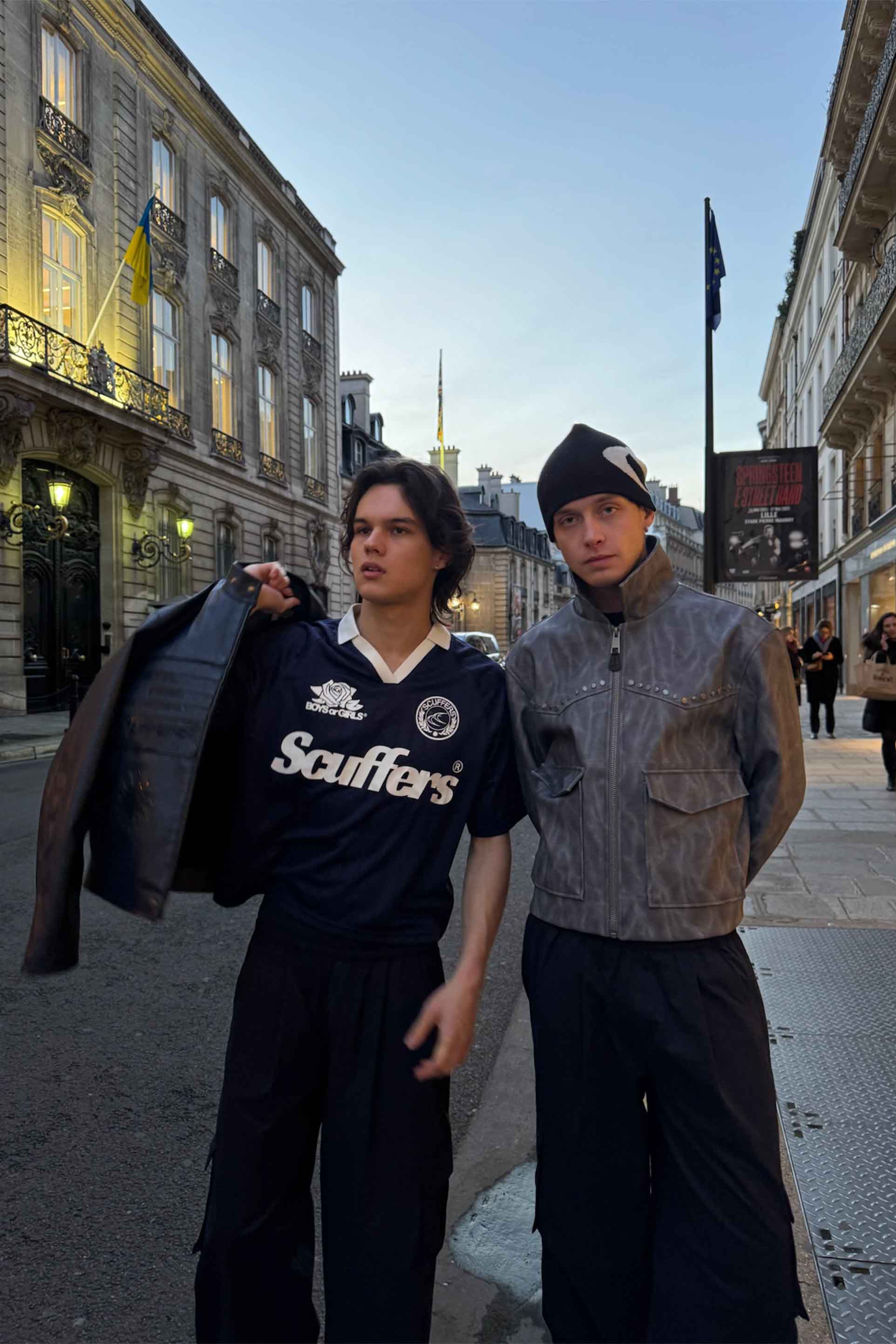 Pearl Navy Football T-Shirt