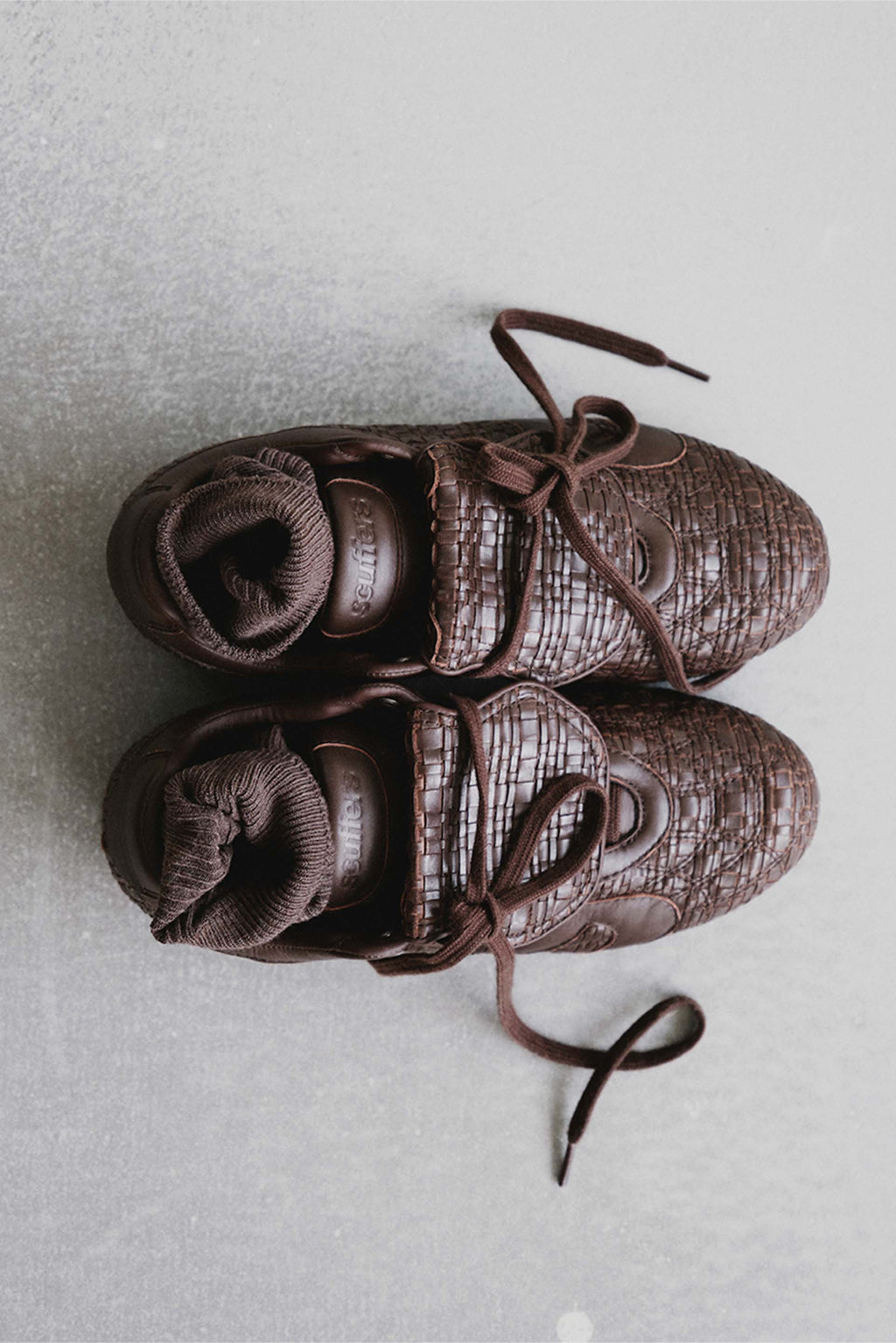 Iconic Braided Brown Sneaker