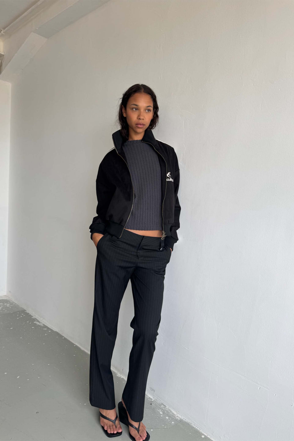 Tailoring Dark Striped Pants