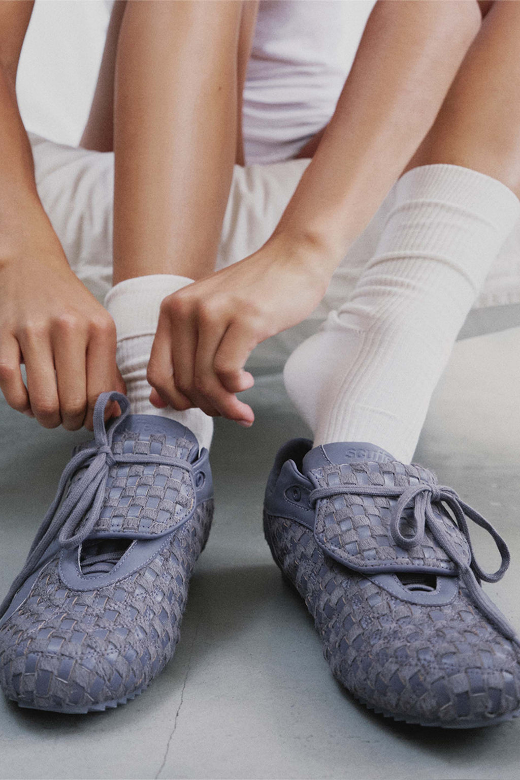 Iconic Braided Purple Sneaker