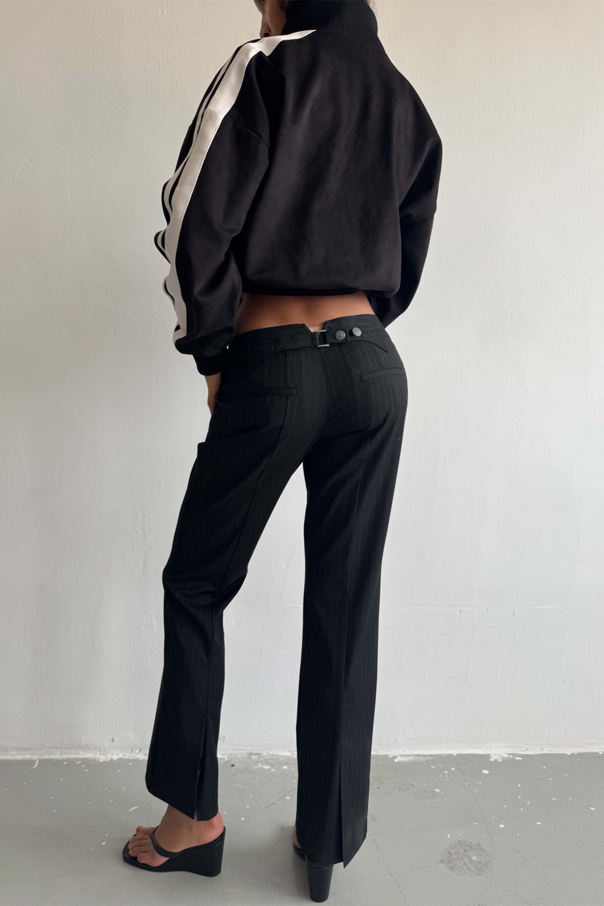 Tailoring Dark Striped Pants