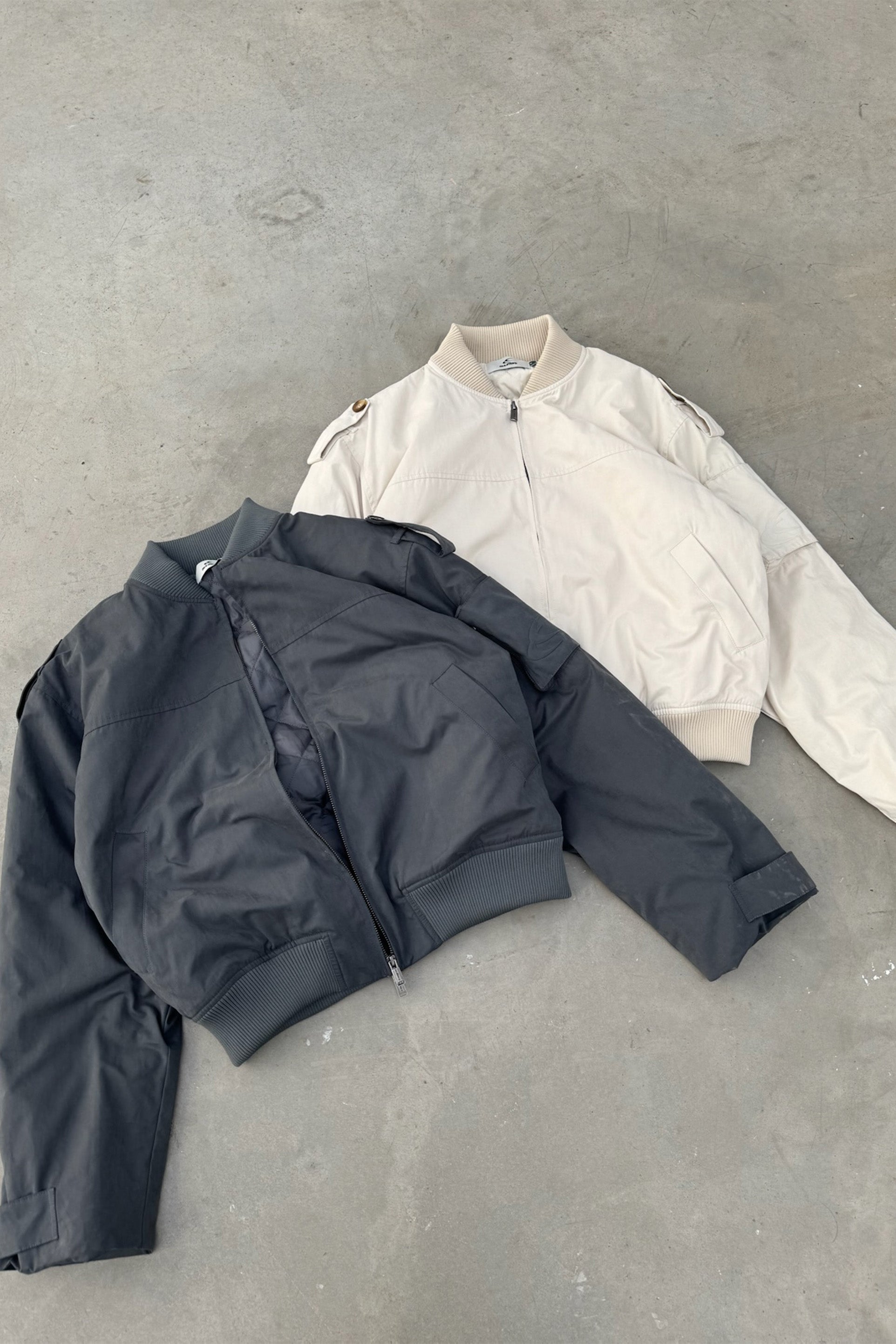 London Dark Grey Bomber Jacket