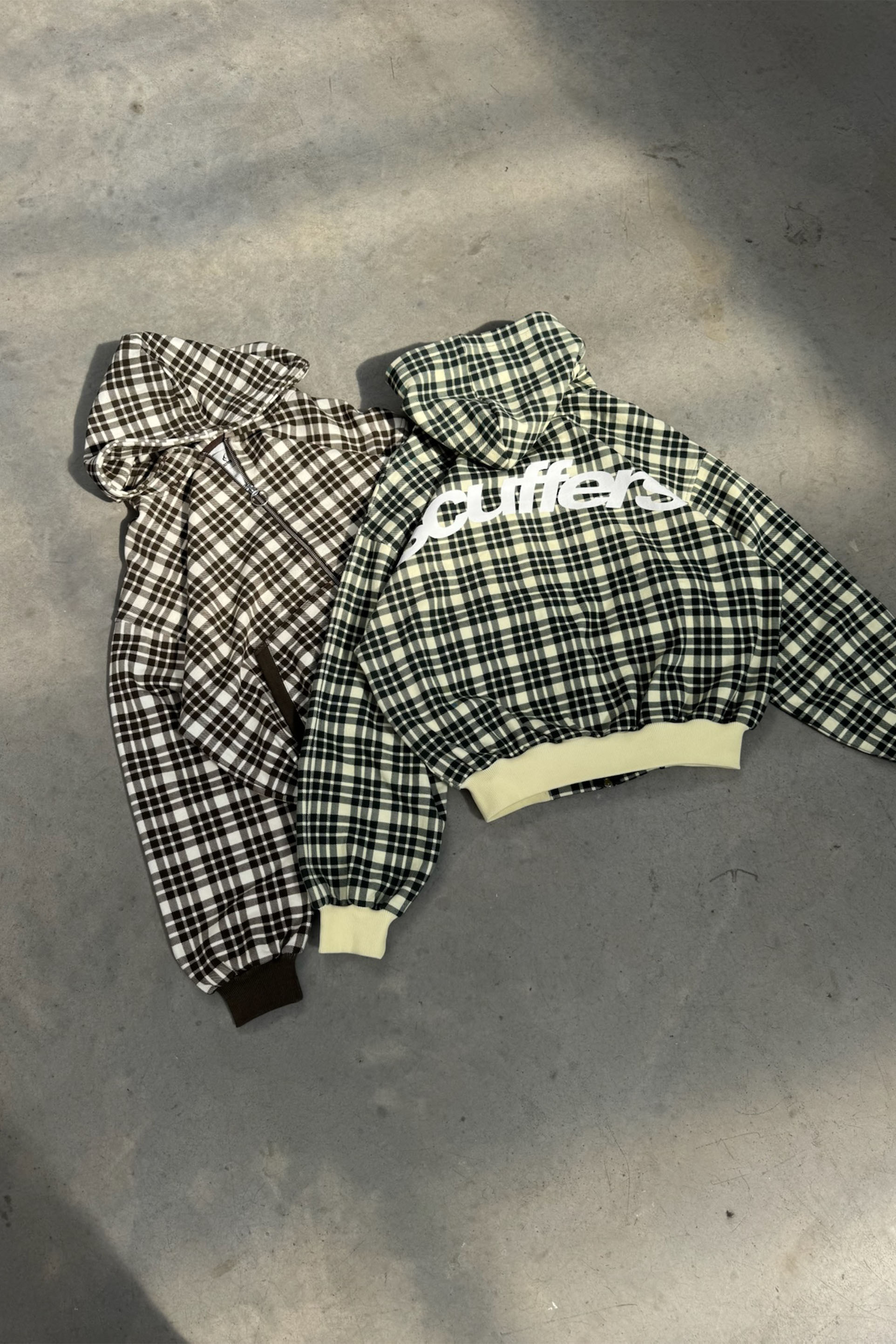 Scff Green Checks Zipper