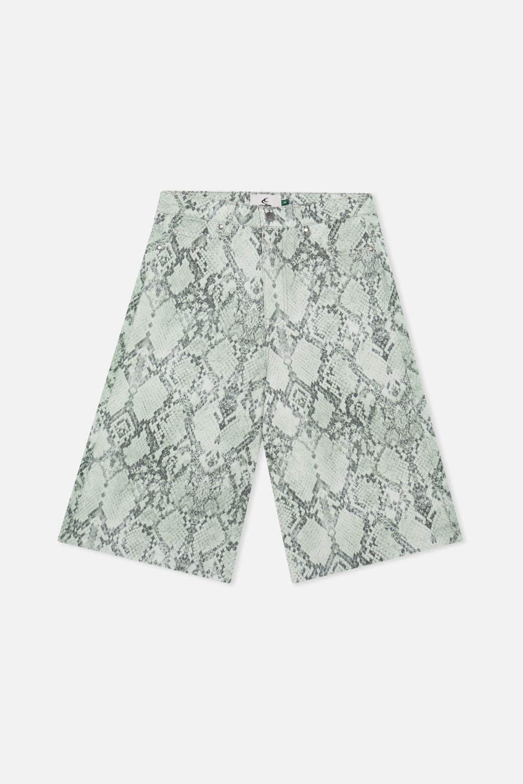Jumbo Green Snakeprint Shorts