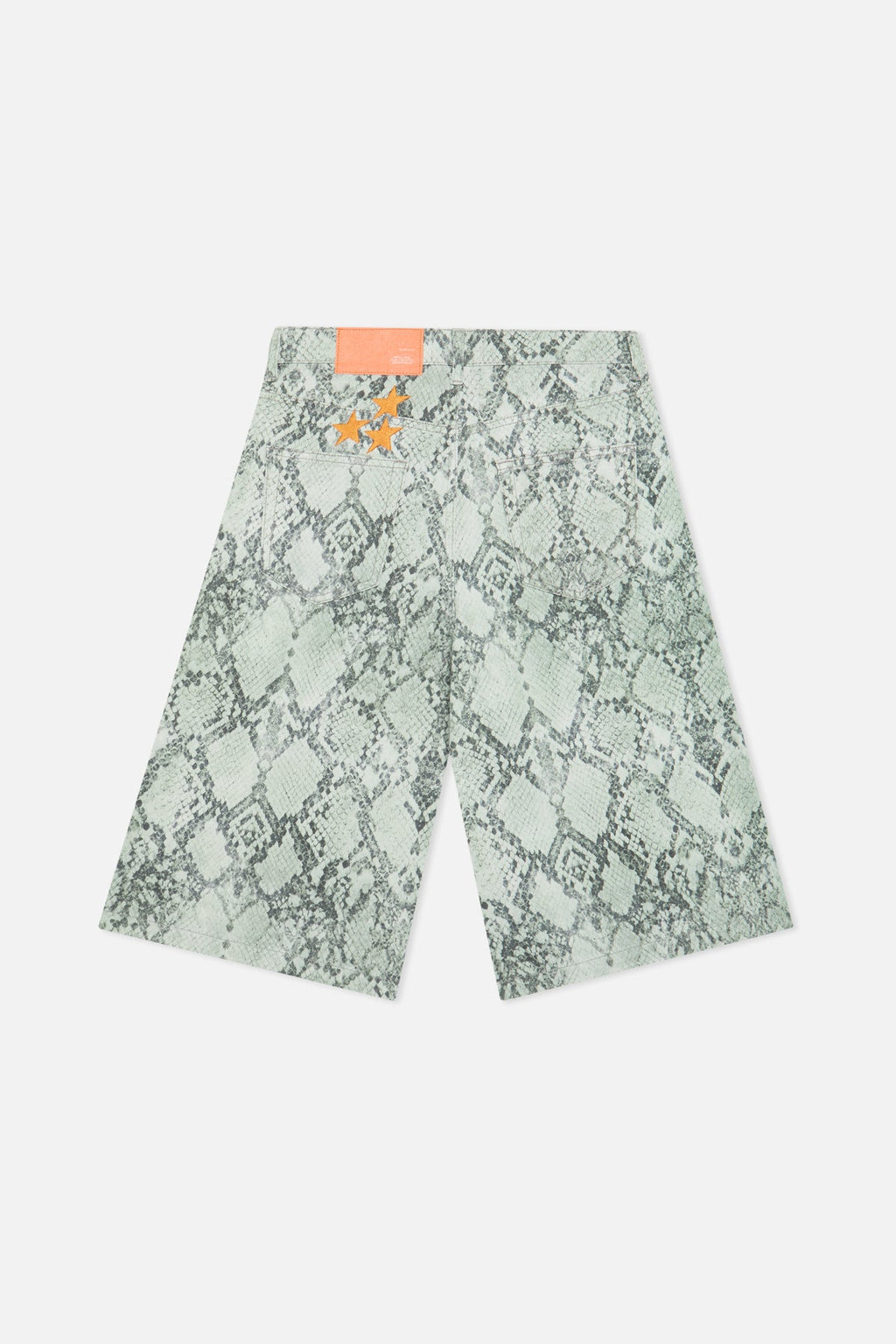 Jumbo Green Snakeprint Shorts