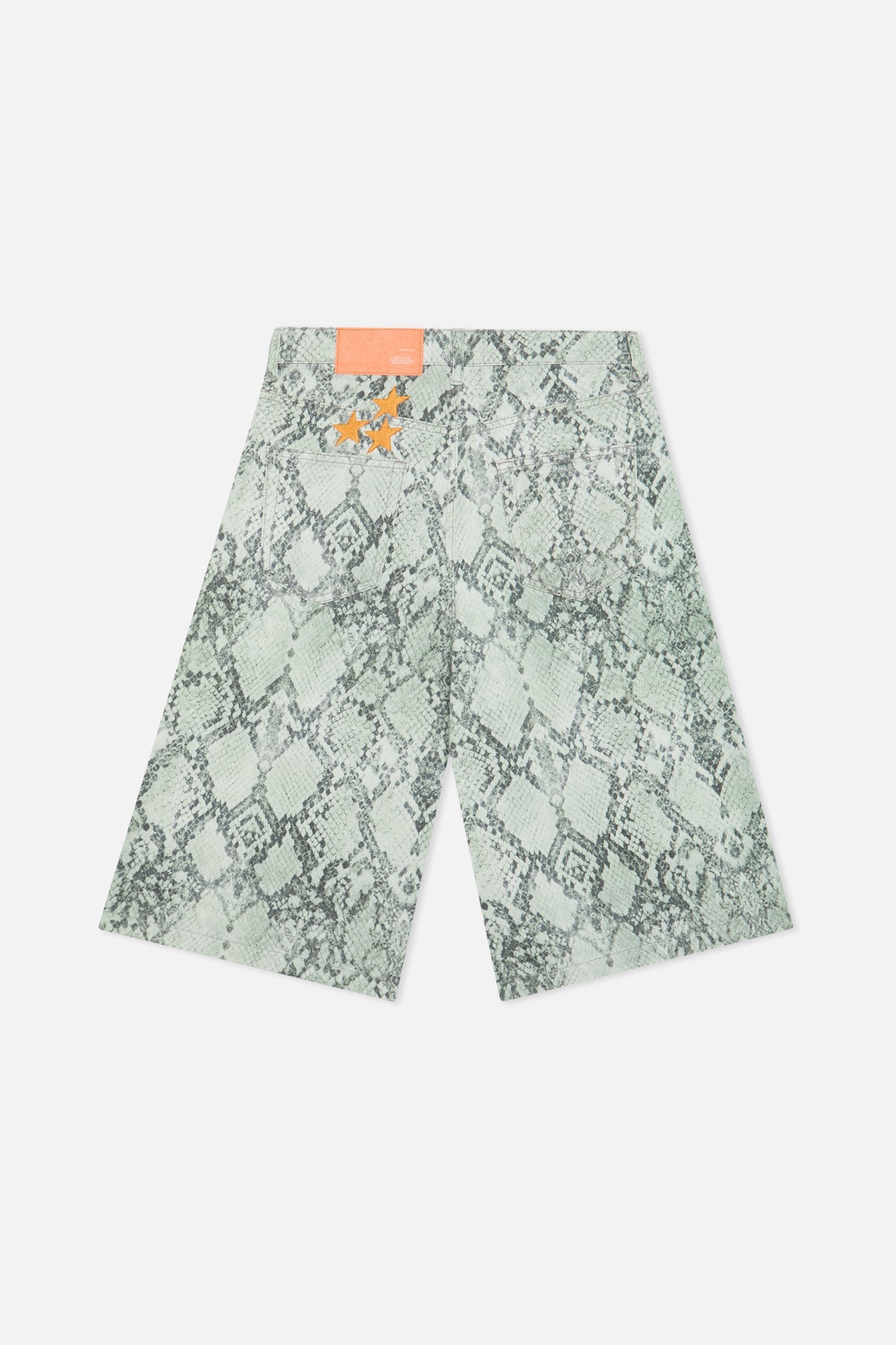Jumbo Green Snakeprint Shorts