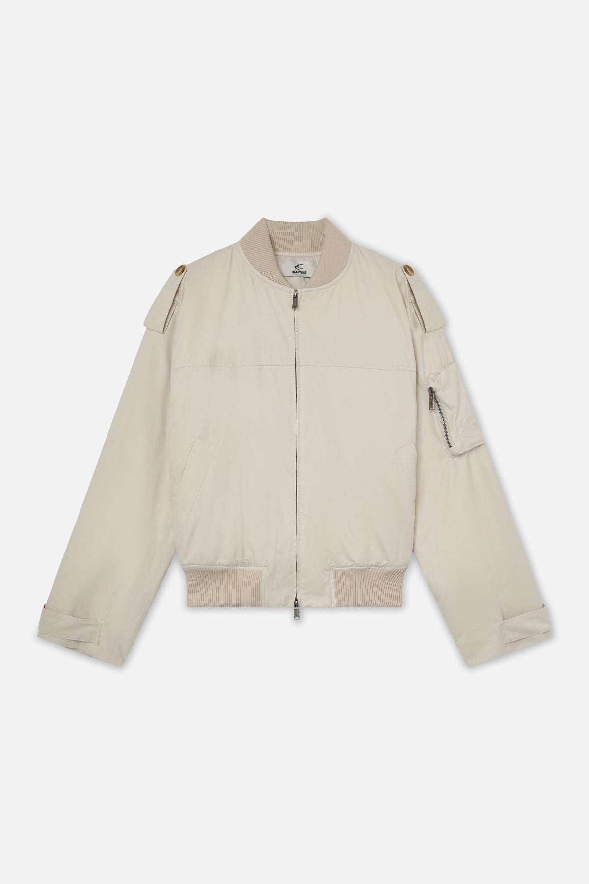 London Ecru Bomber Jacket