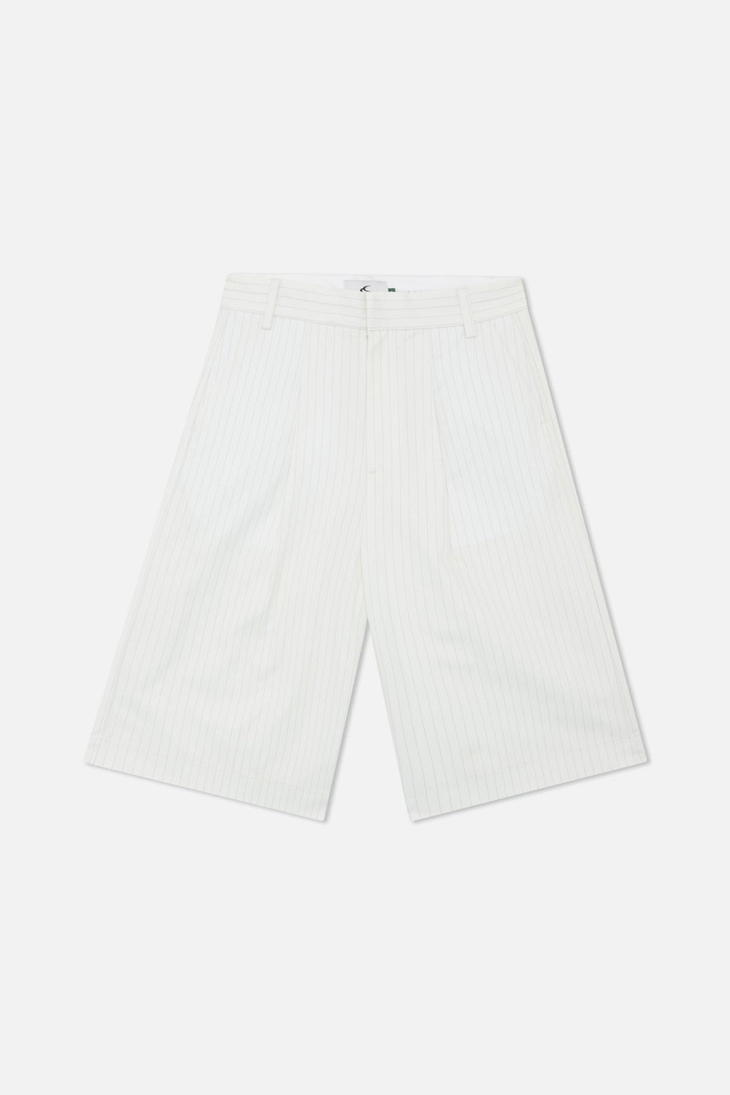 Maison Ecru Pinstripe Shorts