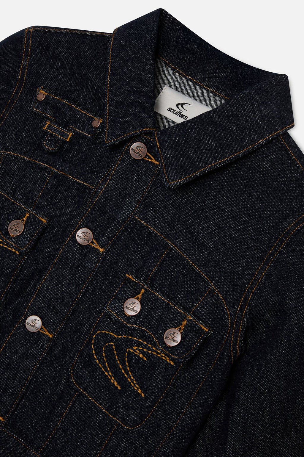 Marine Dark Blue Denim Jacket