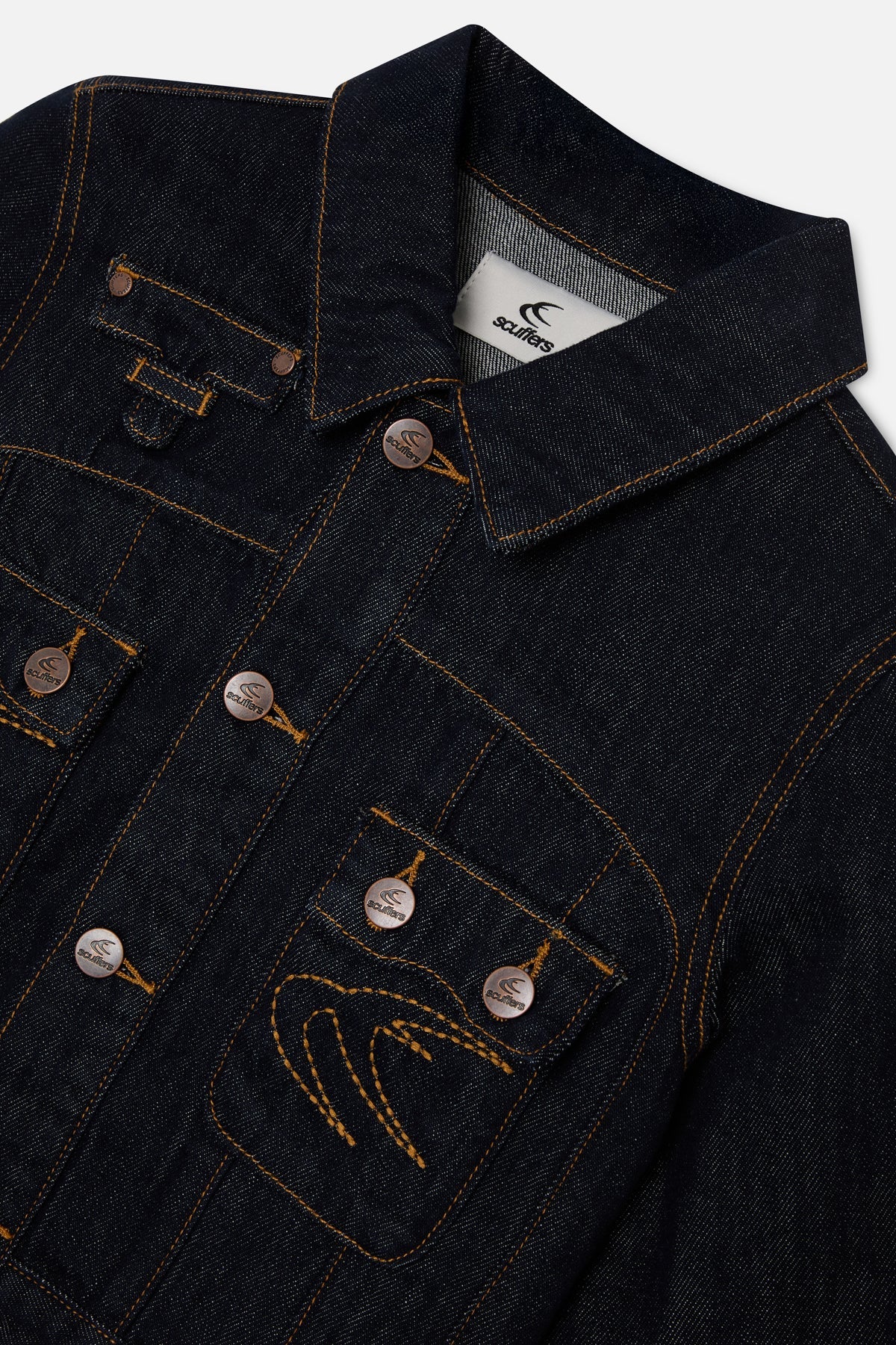 Marine Dark Blue Denim Jacket