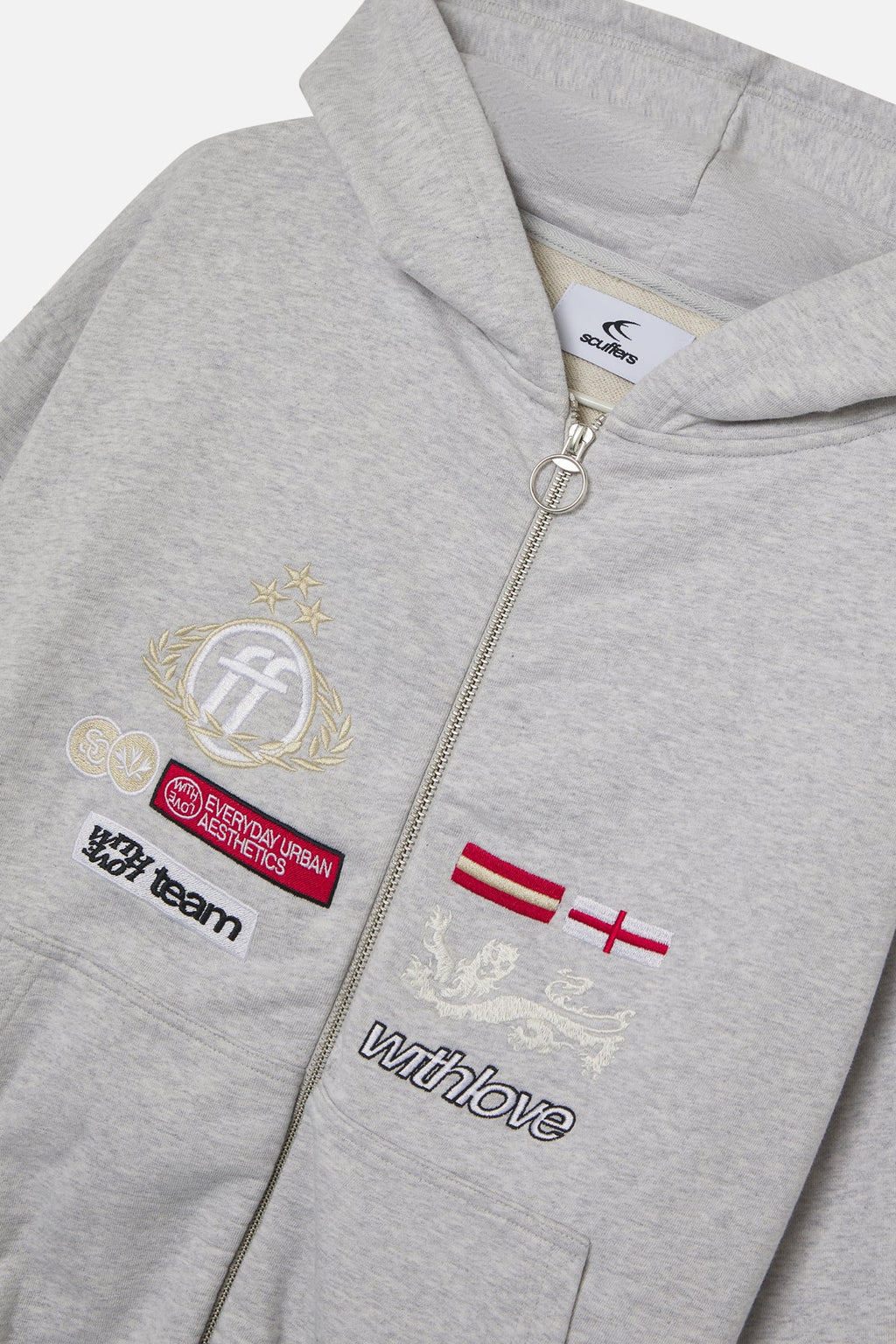 Mayor Light Grey Zipper