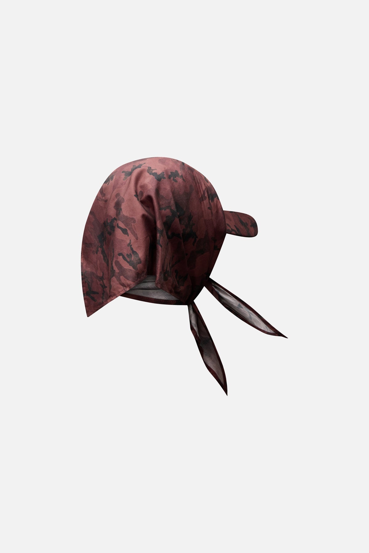 No Burgundy Camo Cap