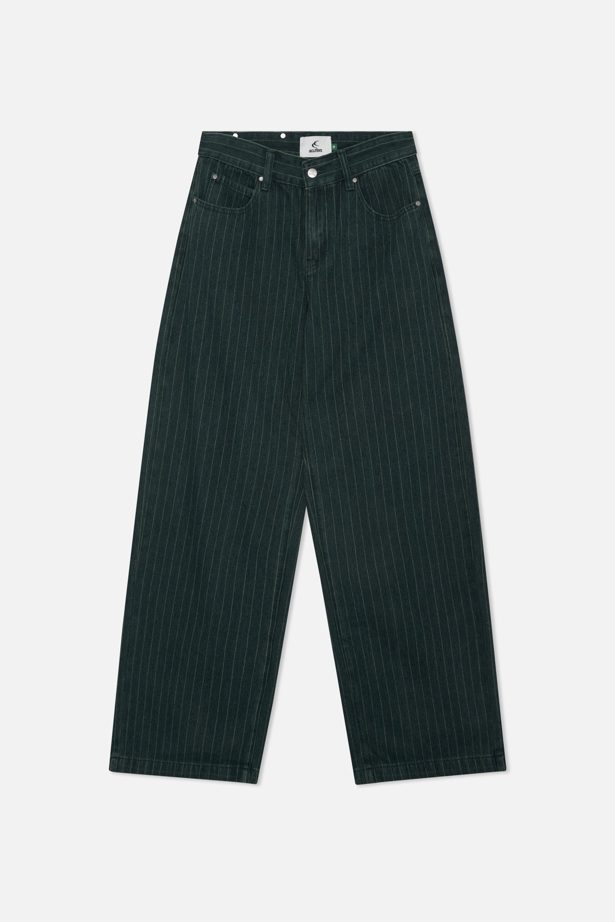 Pinstripe Carrie Green Pants