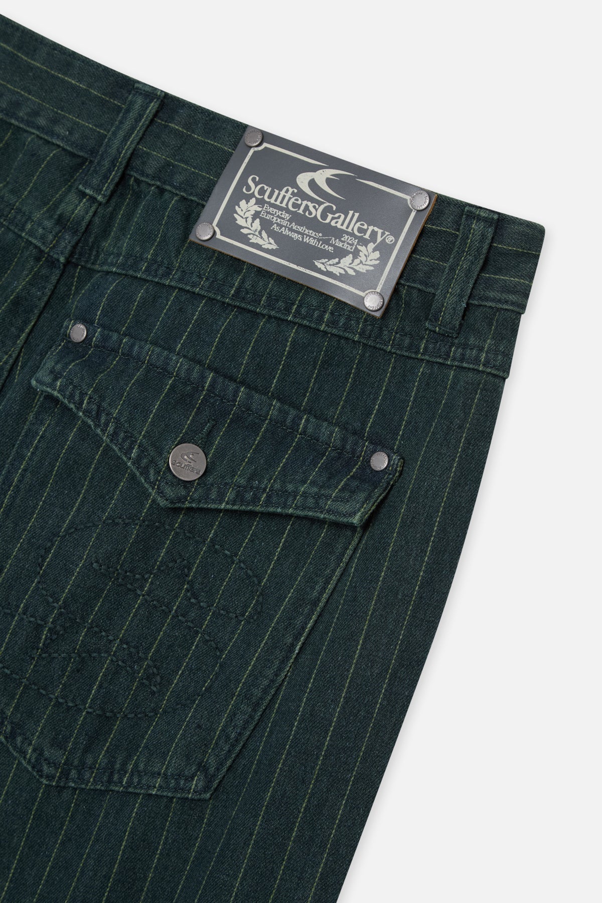 Pinstripe Carrie Green Pants