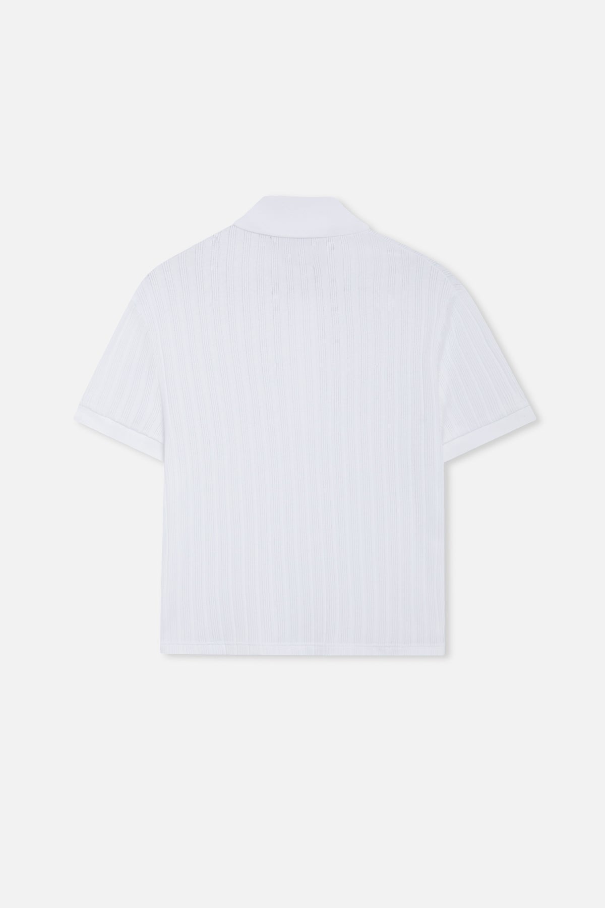 Placket White Polo
