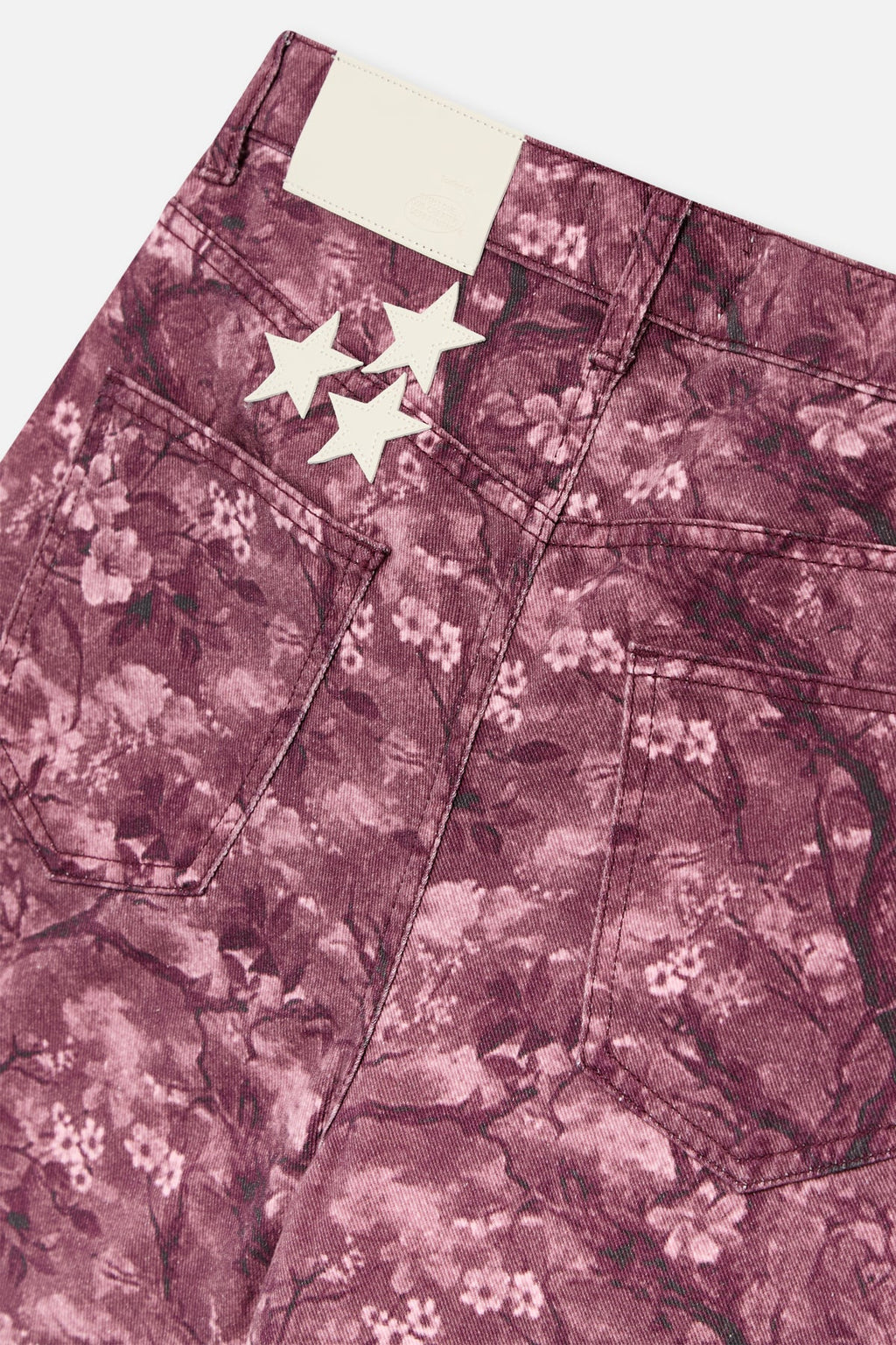 Real Flower Burgundy Jumbo Shorts