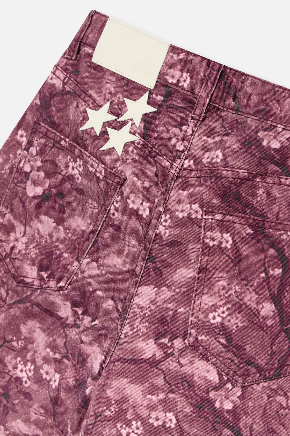 Real Flower Burgundy Jumbo Shorts