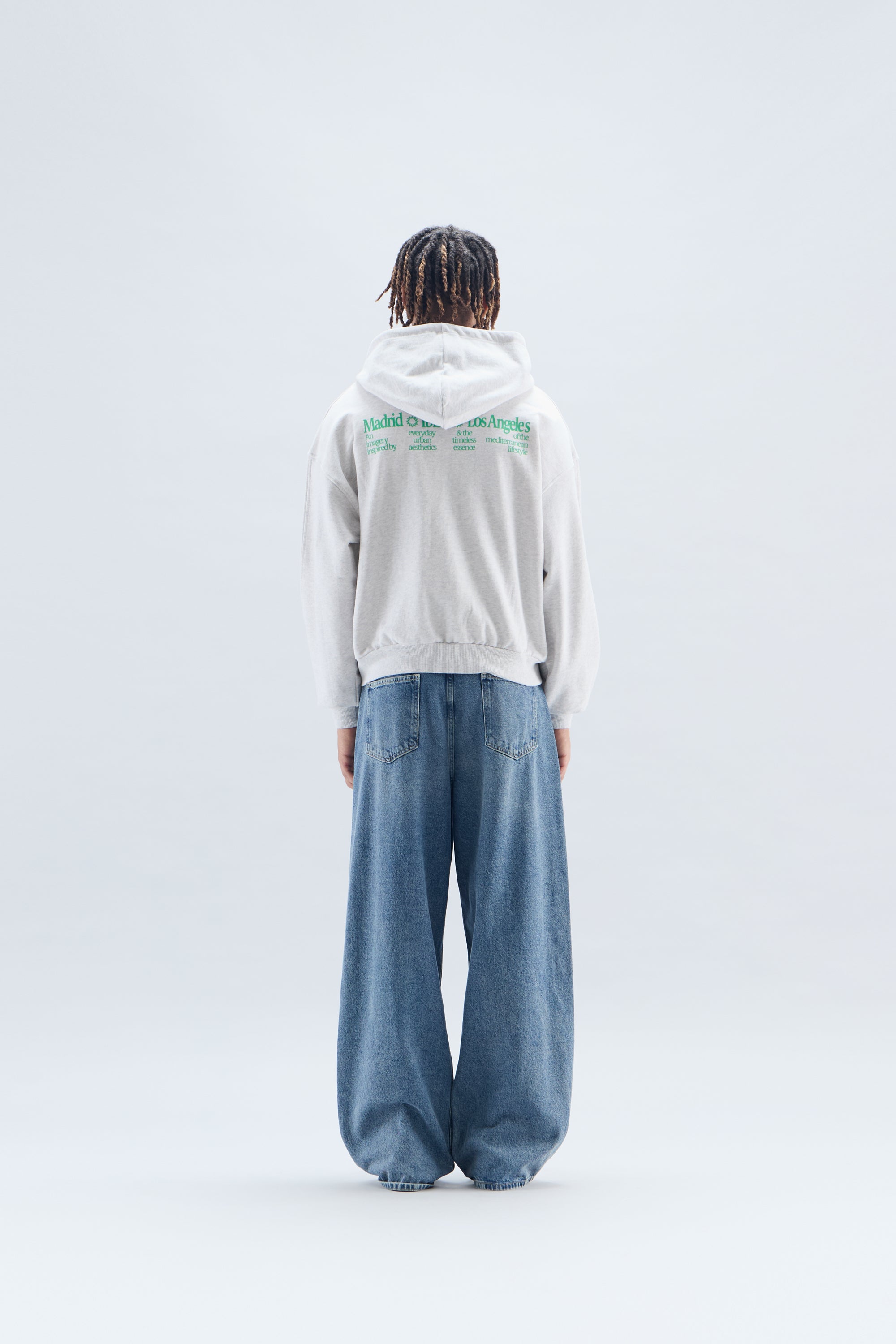 Gallery Grey Zipped Hoodie