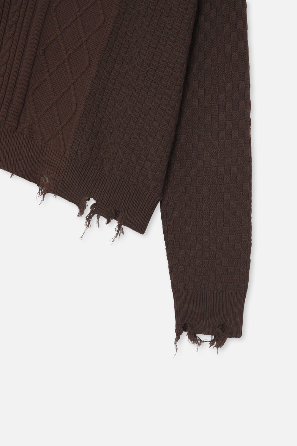 Split Brown Knit