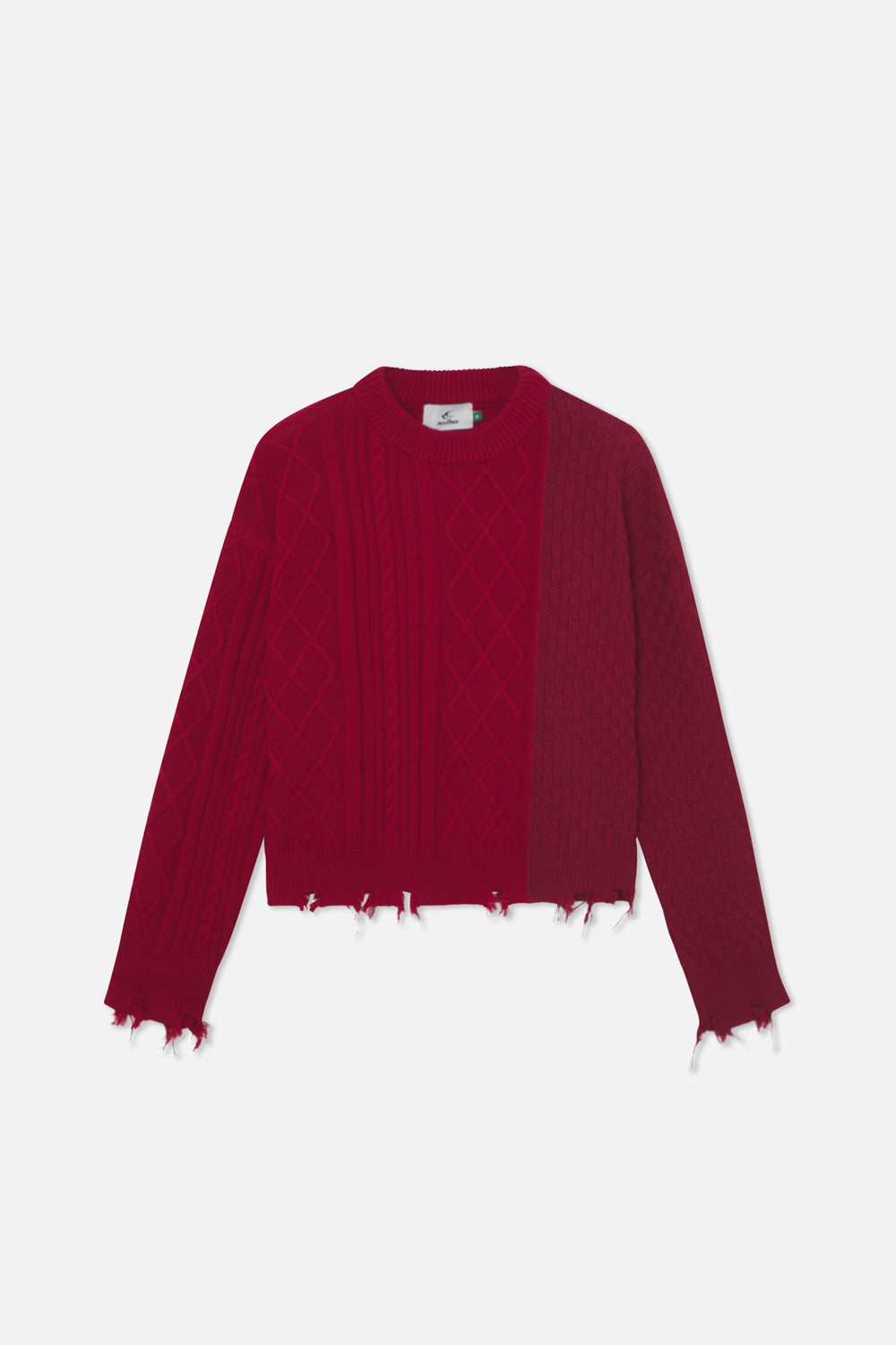 Split Burgundy Knit