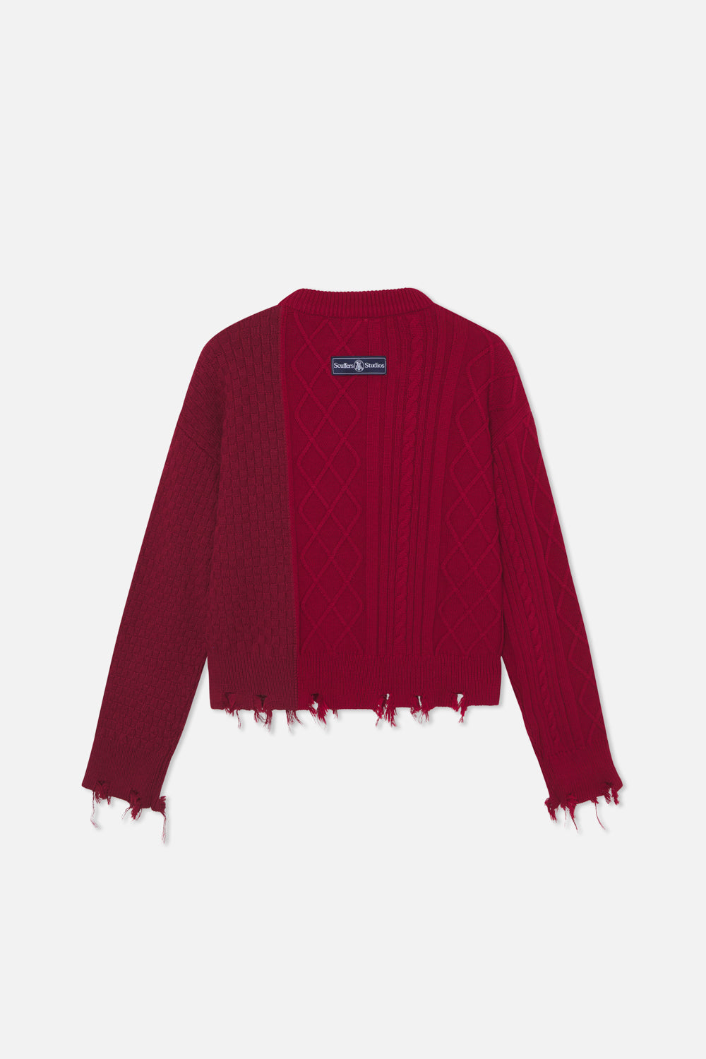 Split Burgundy Knit