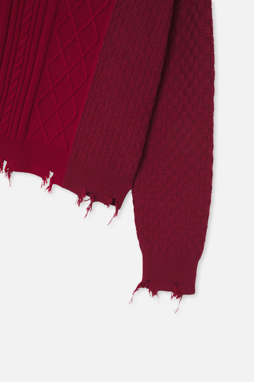 Split Burgundy Knit