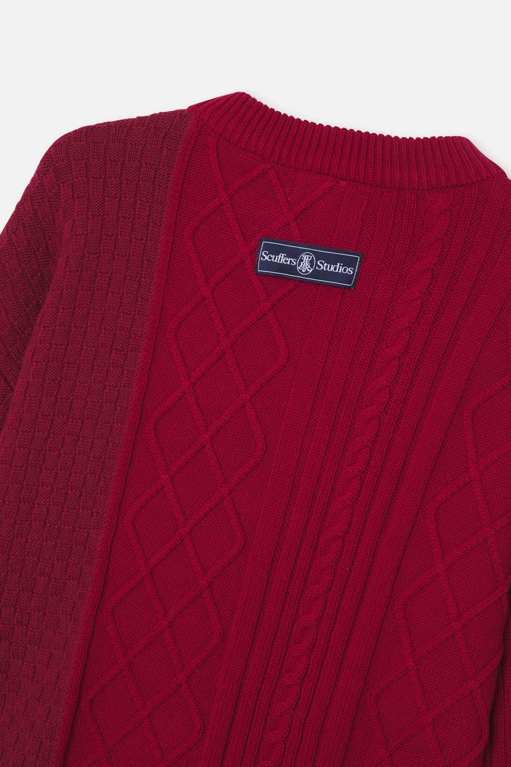 Split Burgundy Knit