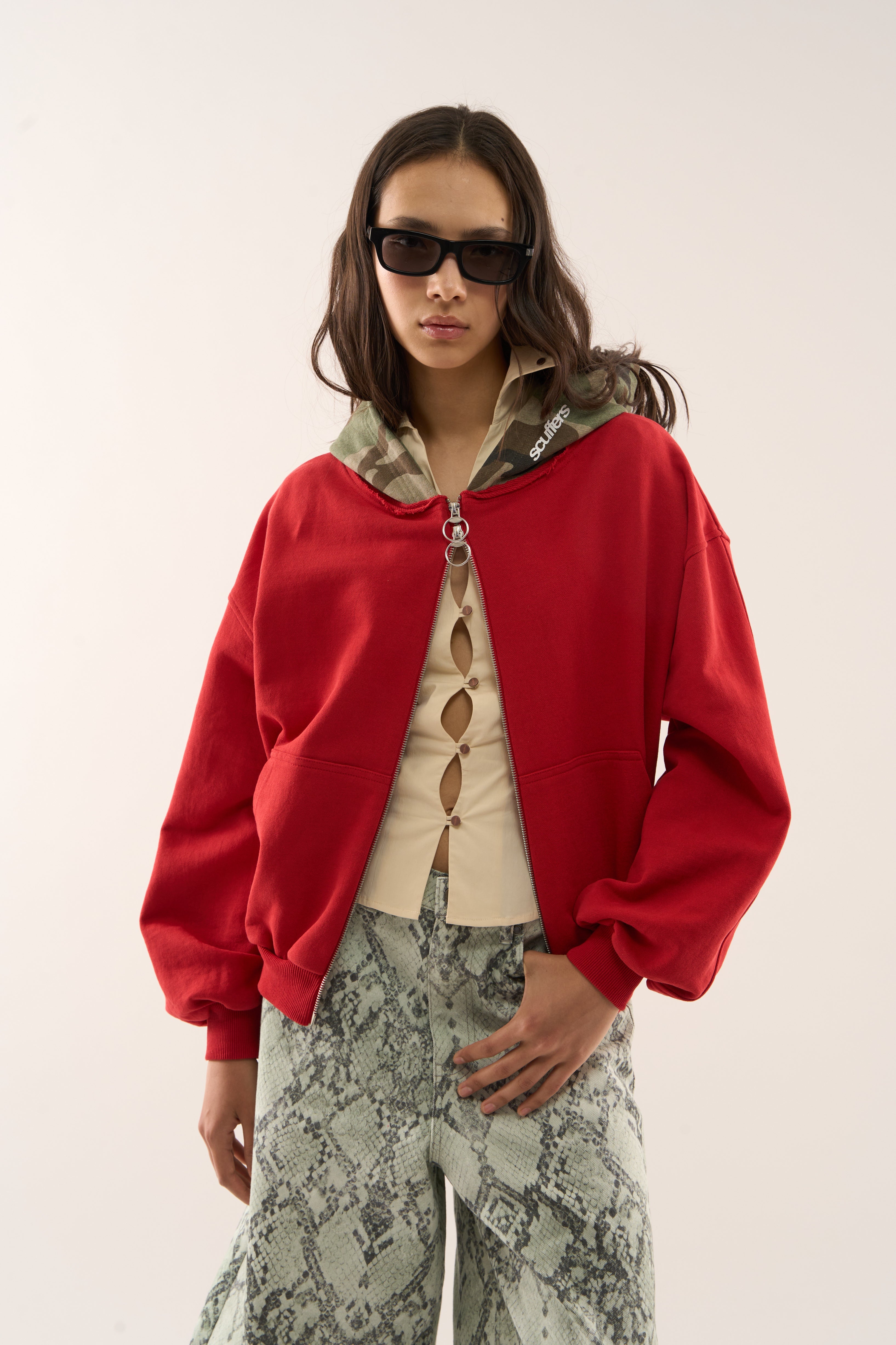 Mask Red Zipper
