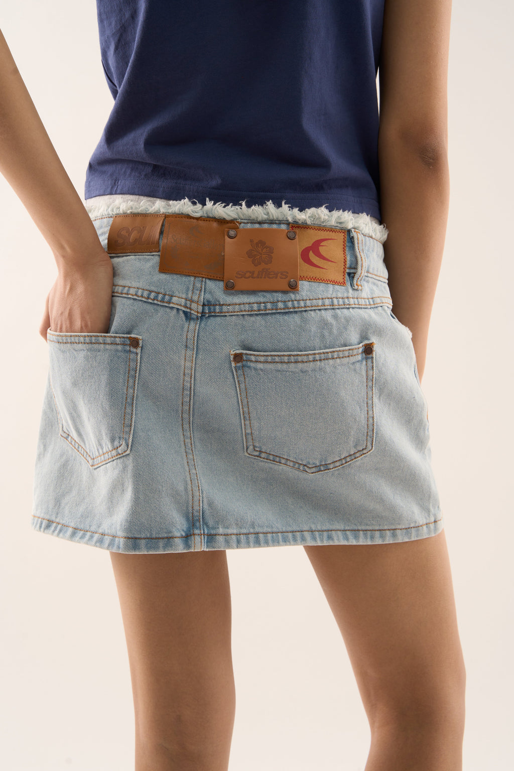 Label Light Blue Denim Skirt
