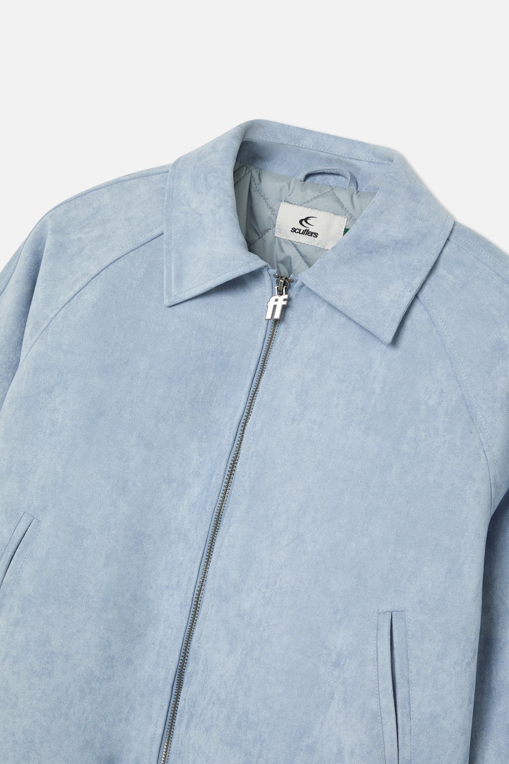 Suede Blue Raw Jacket