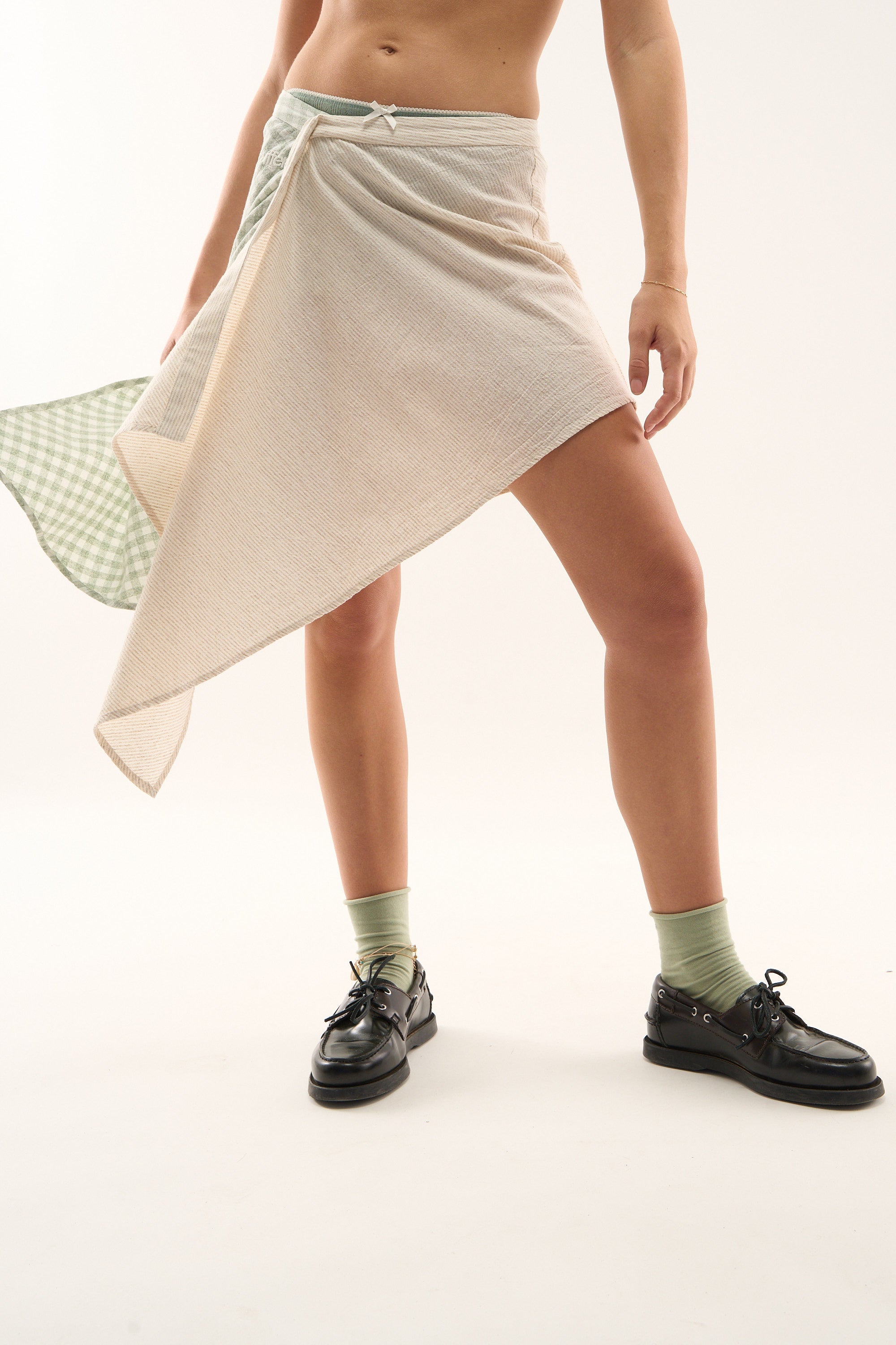 Mixed Green Skirt