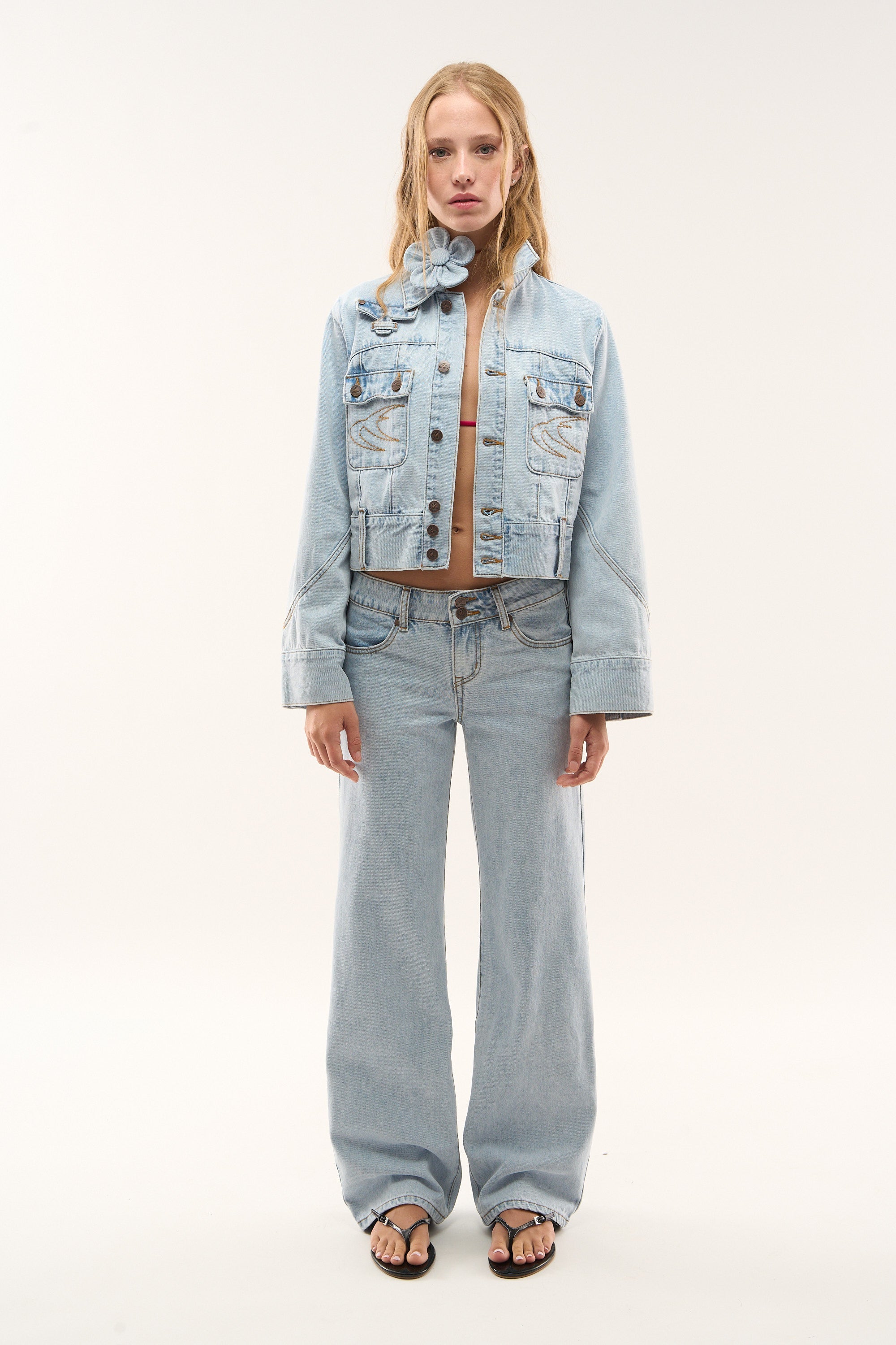 Marine Light Blue Denim Jacket