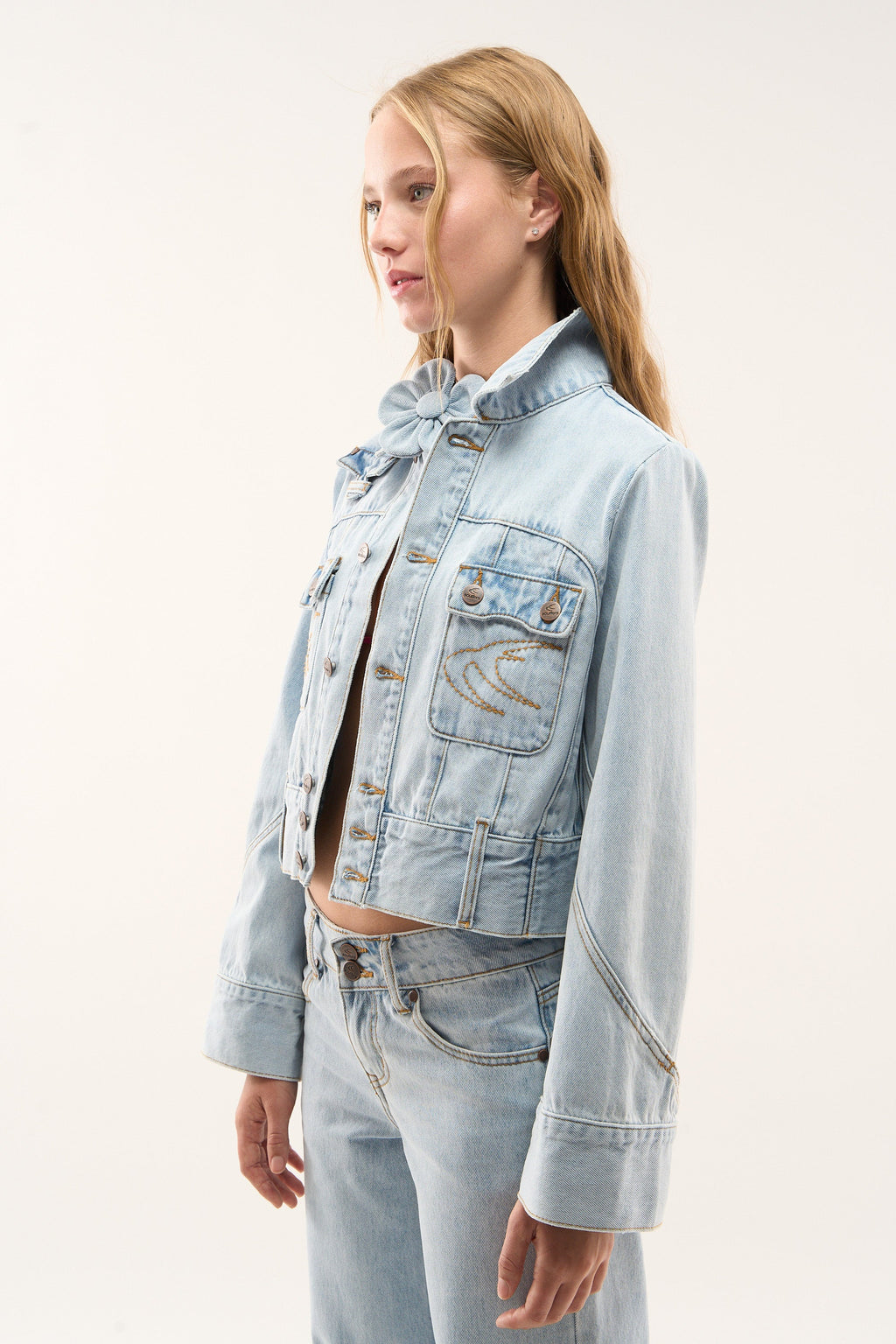 Marine Light Blue Denim Jacket