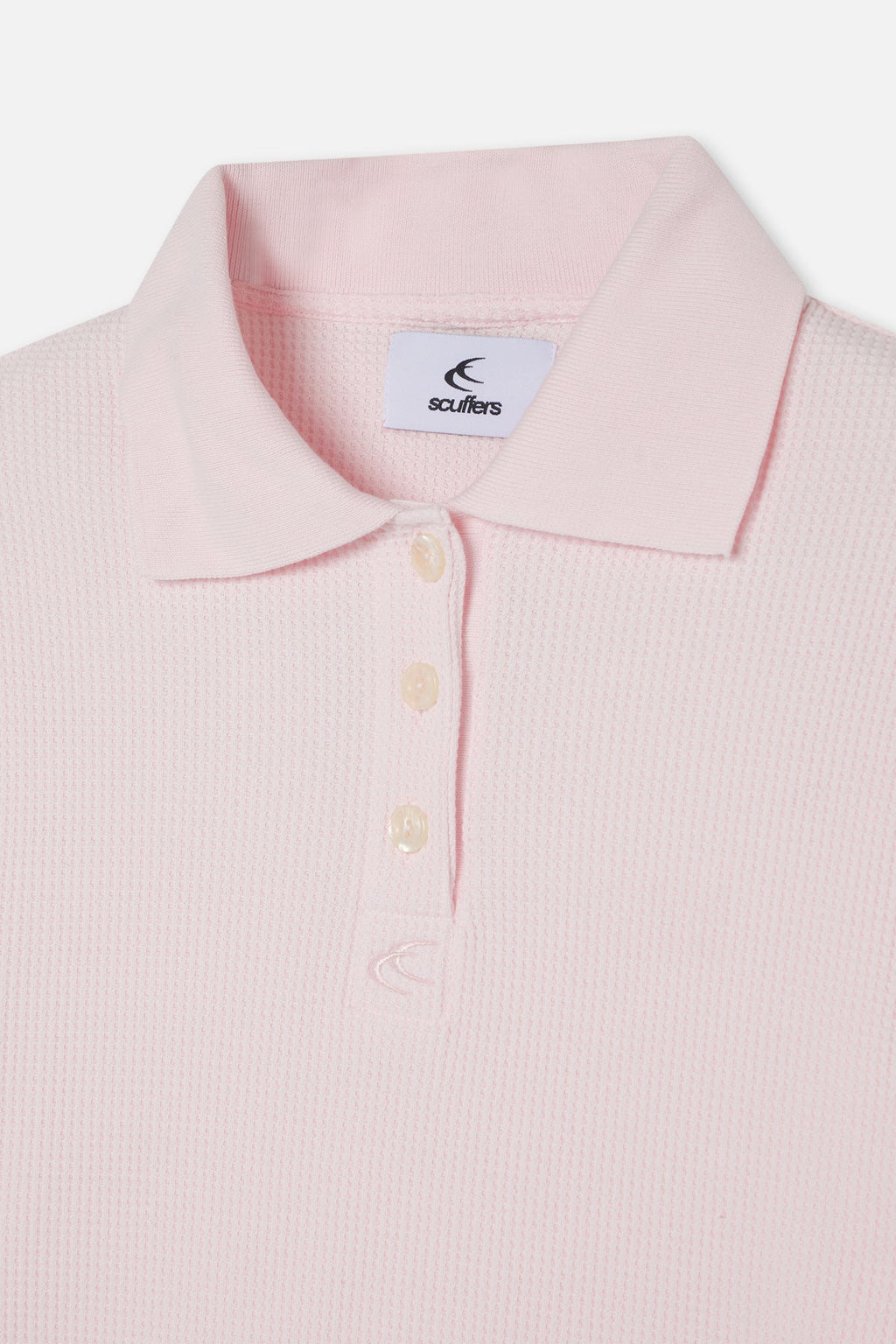 Waffle Pink Polo