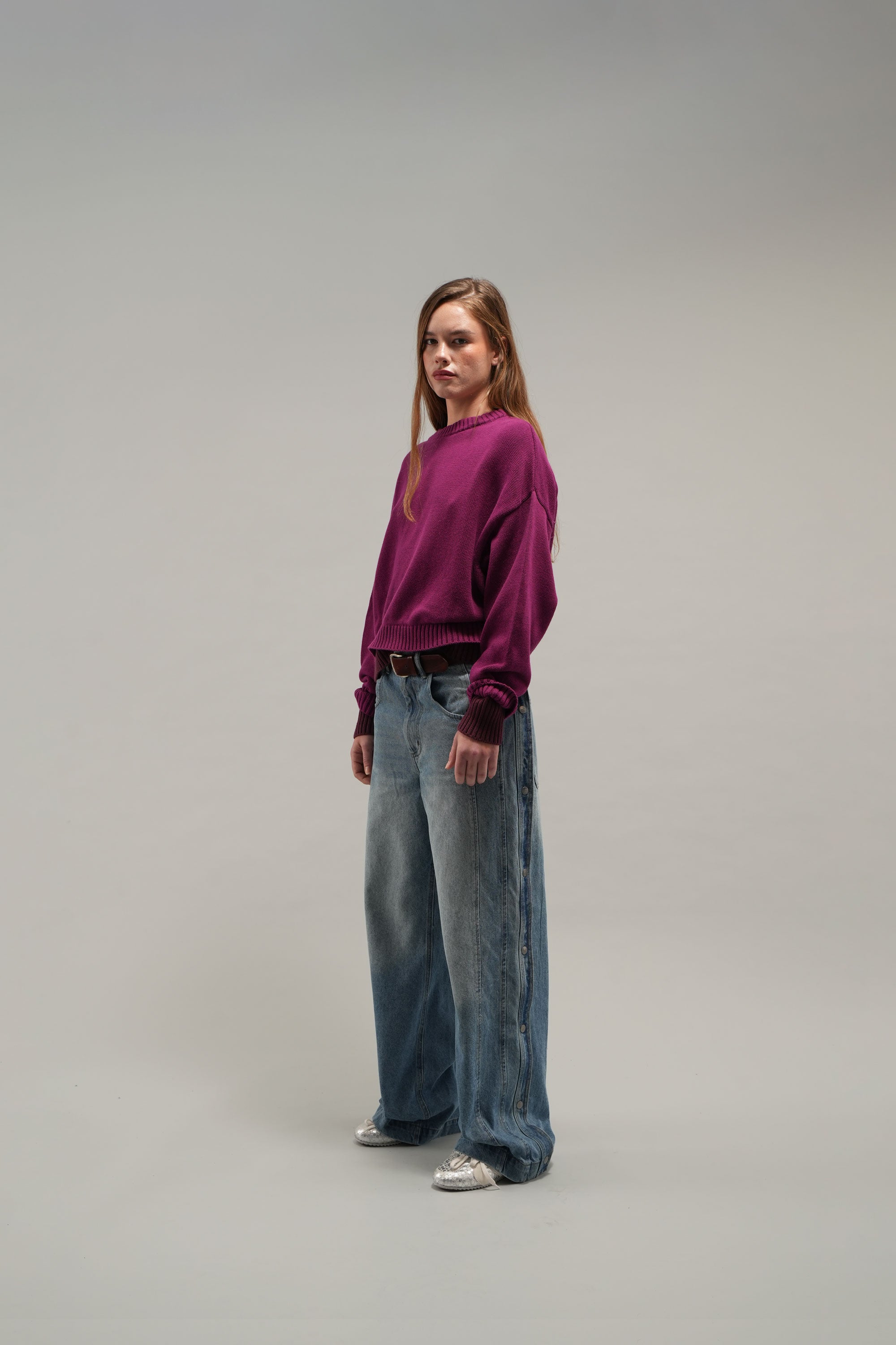 Double Burgundy Knit