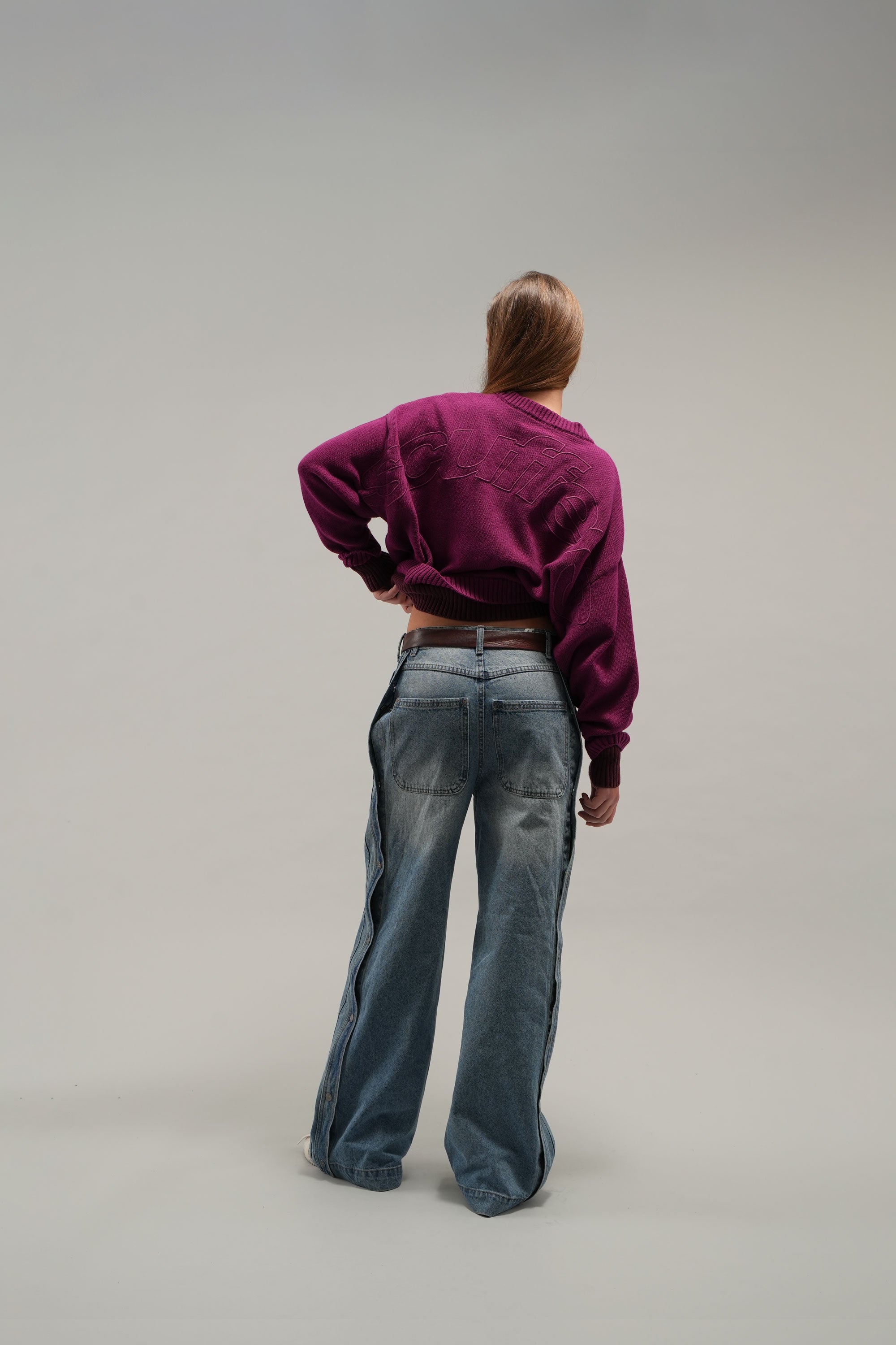 Double Burgundy Knit