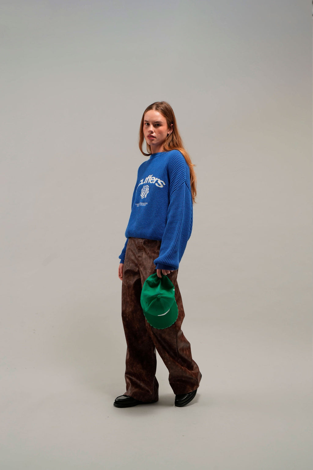 Rose Royal Blue Knit