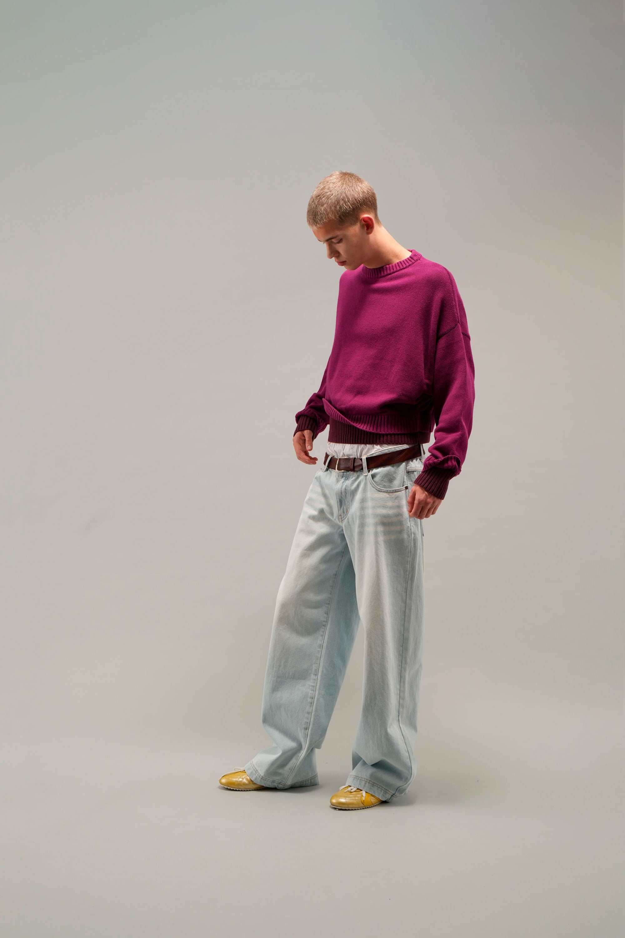 Double Burgundy Knit