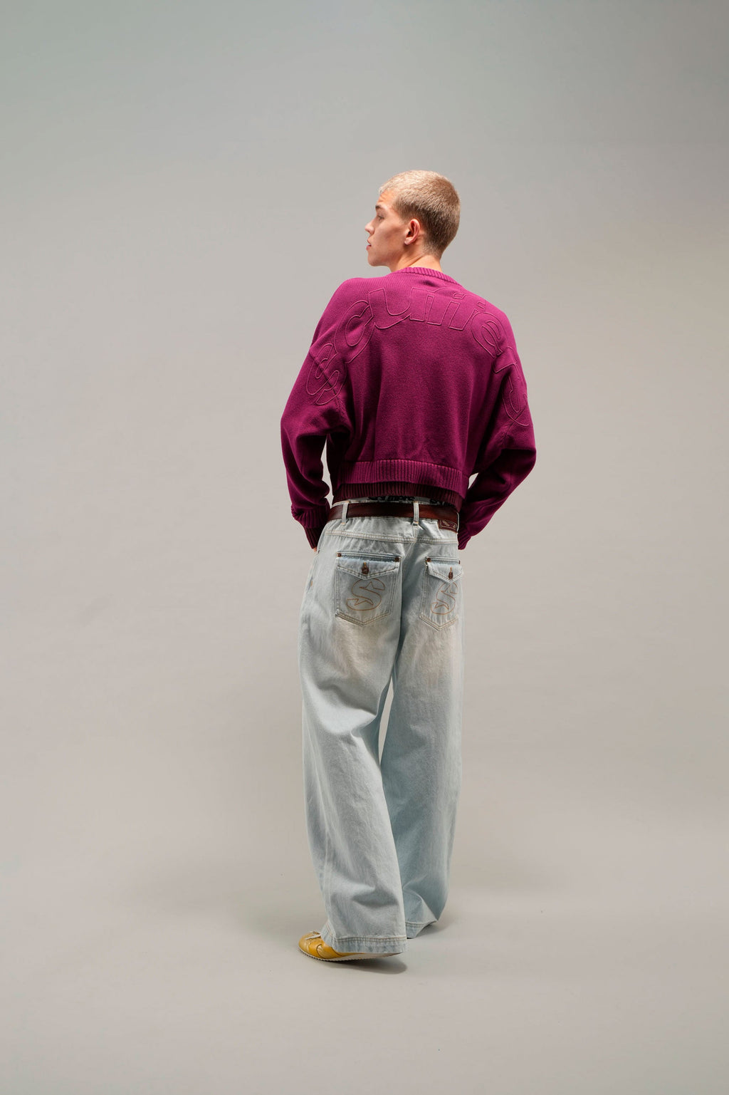 Double Burgundy Knit