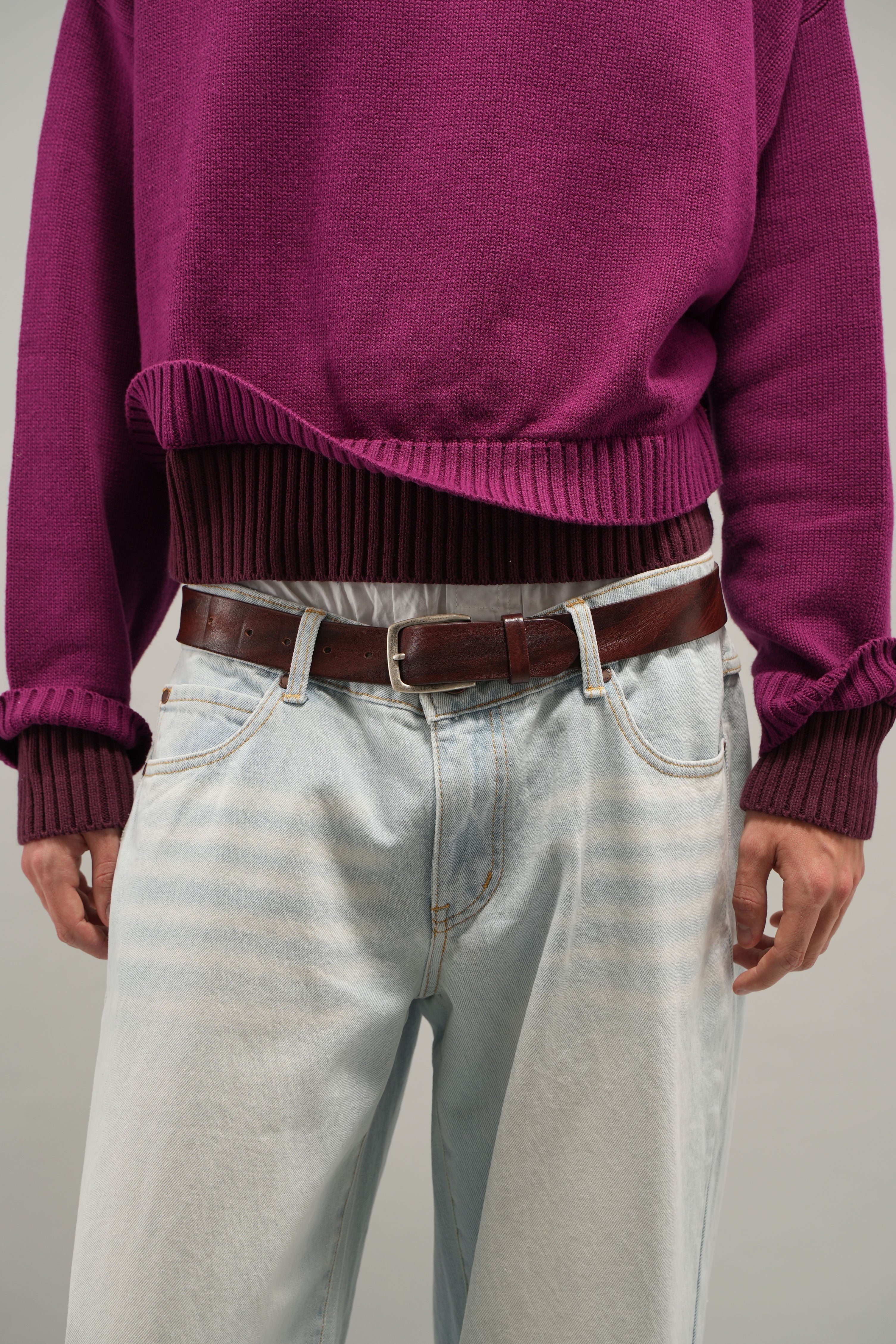 Double Burgundy Knit